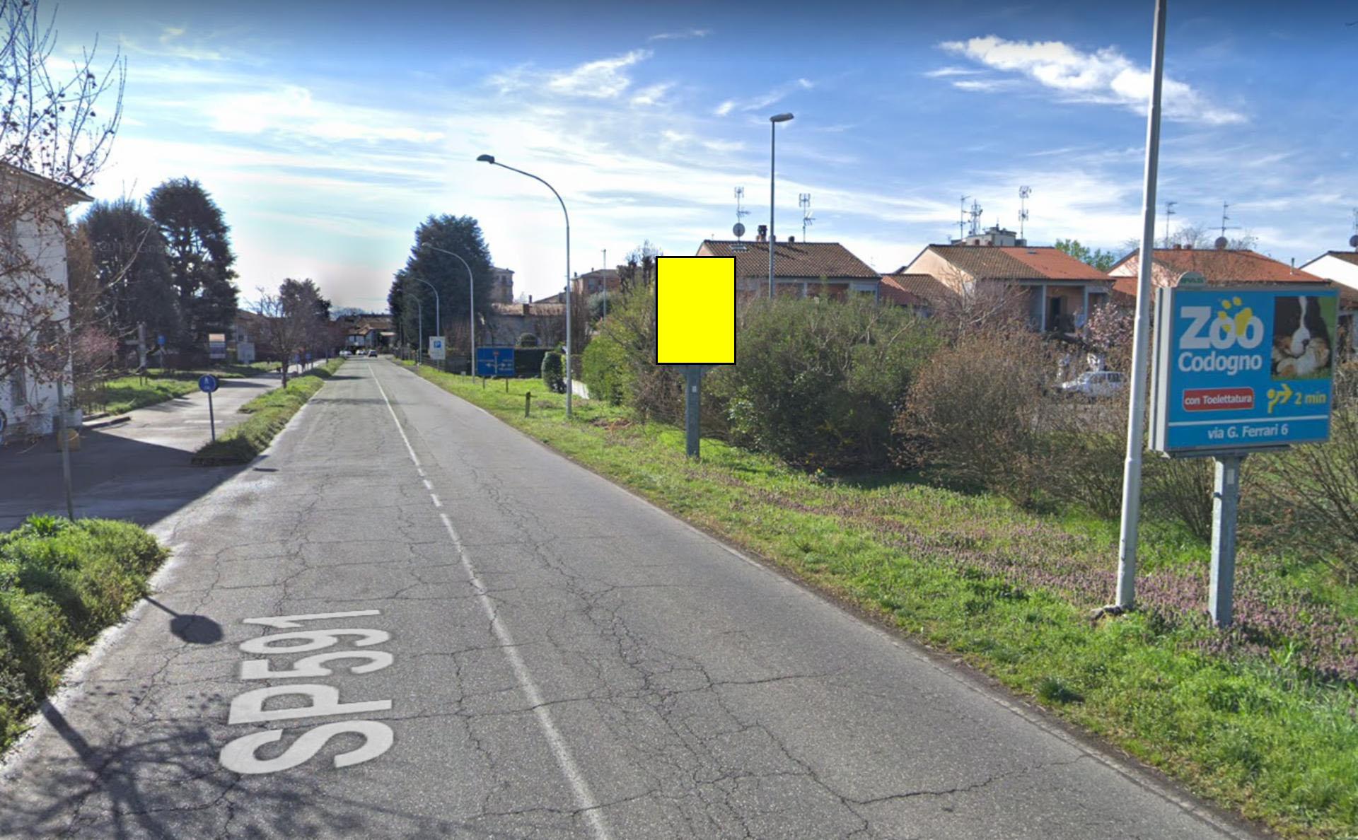 Impianto CARTELLONISTICA a Codogno, in zona Osteria della noce