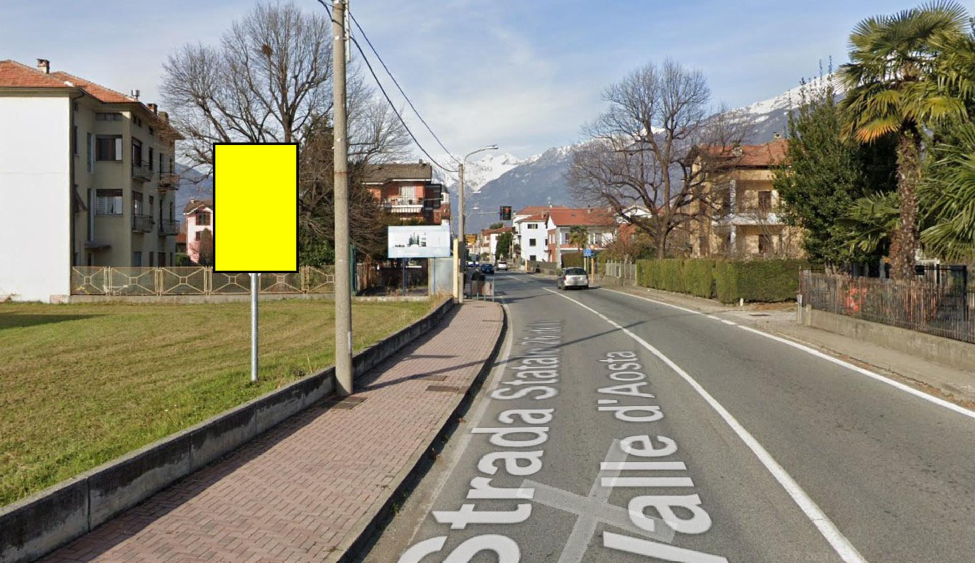 Impianto CARTELLONISTICA a Montalto Dora, in zona Bar Castello