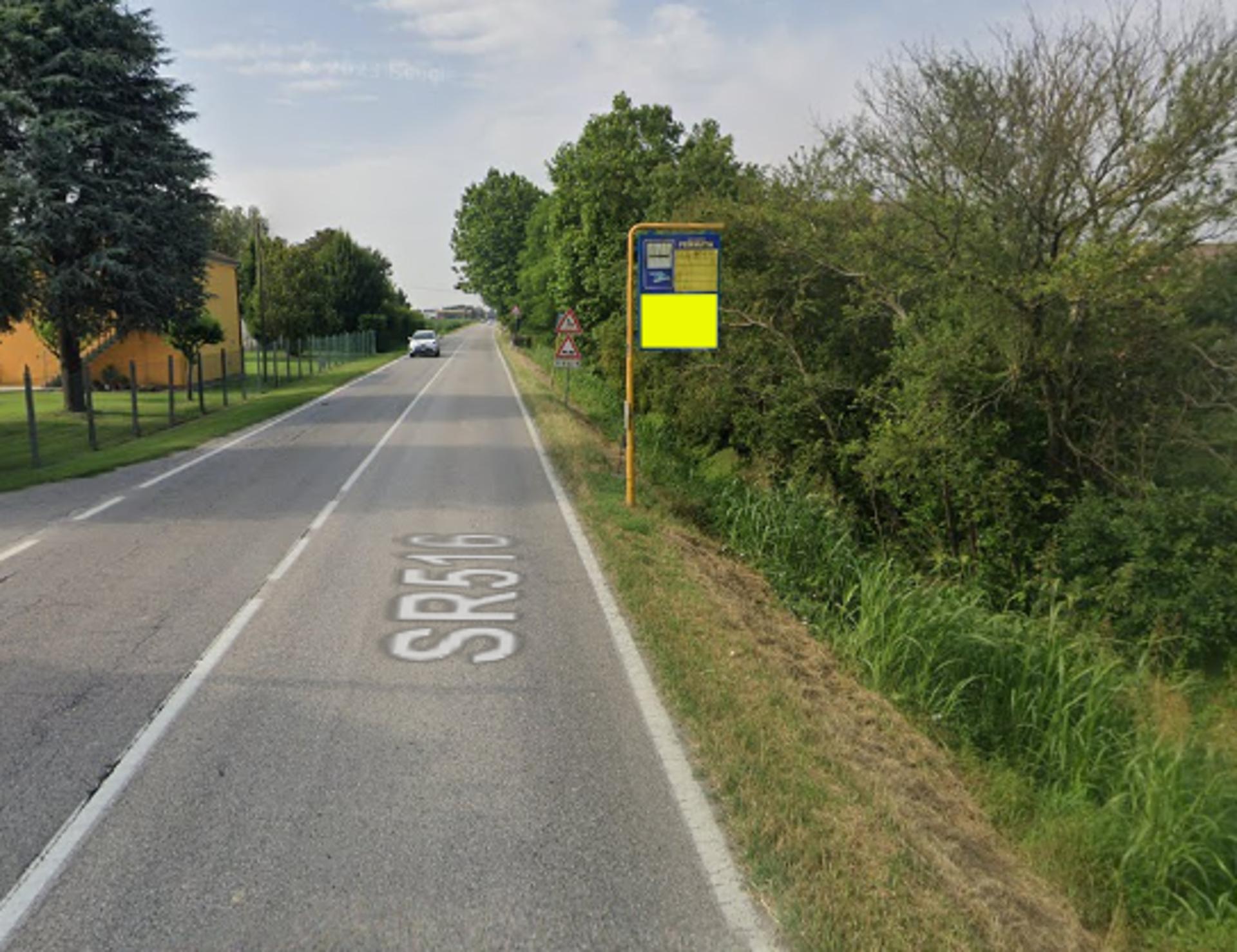 Impianto a REGIONALE LOC. CAMPELLI 516 Km 44+600 DX  BIVIO SABBIONI  Adria