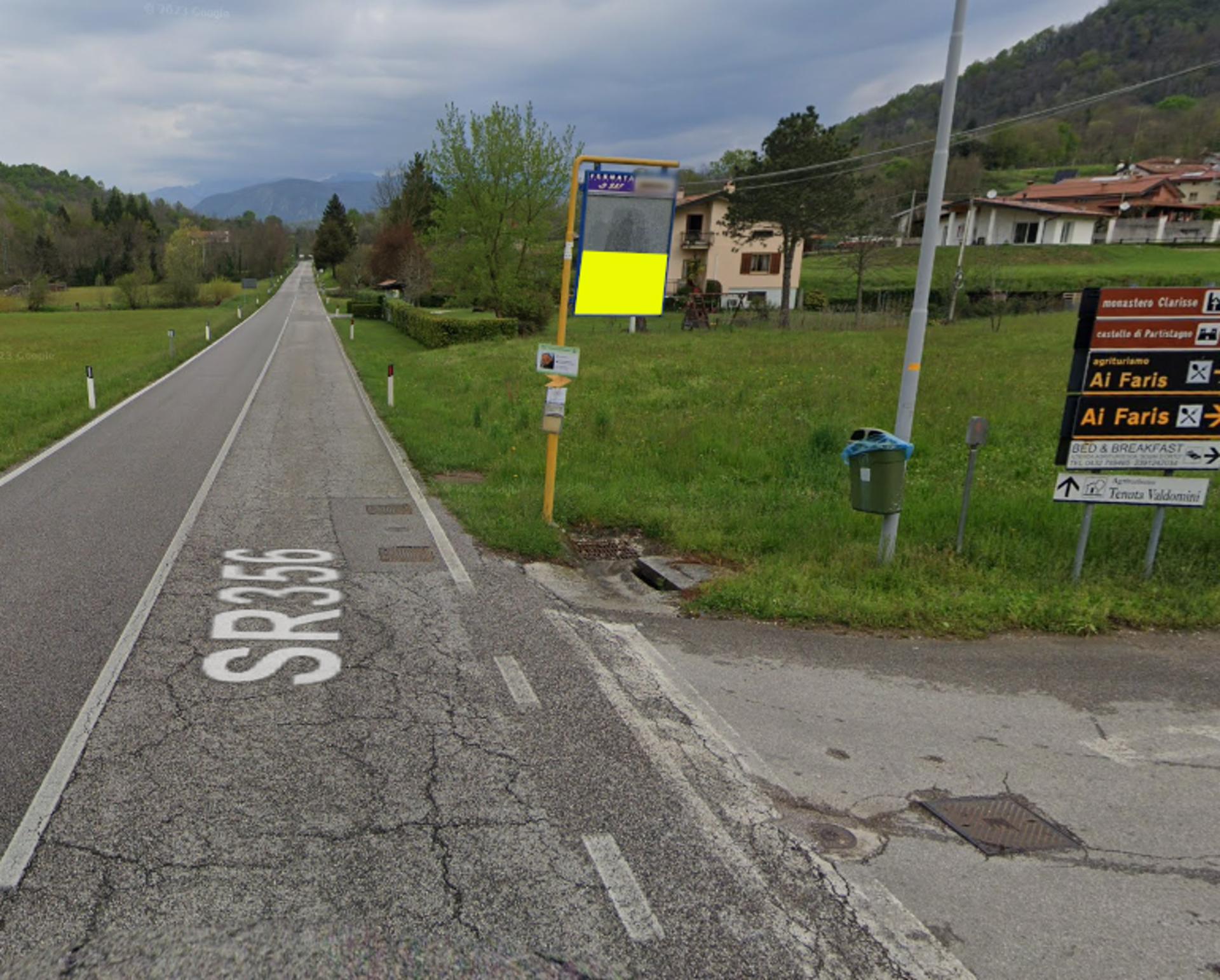Impianto a STATALE BORGO FARIS RACCHIUSO 356 Km 14+900/SX  SS 356 KM 14+900/SX BORGO FARIS RACCHIUSO  Attimis