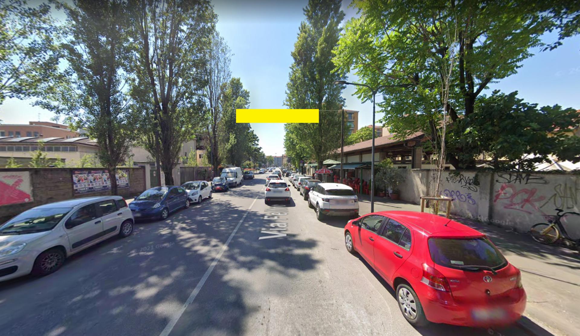 Impianto STRISCIONE a Milano, in zona Golfo di Policastro
