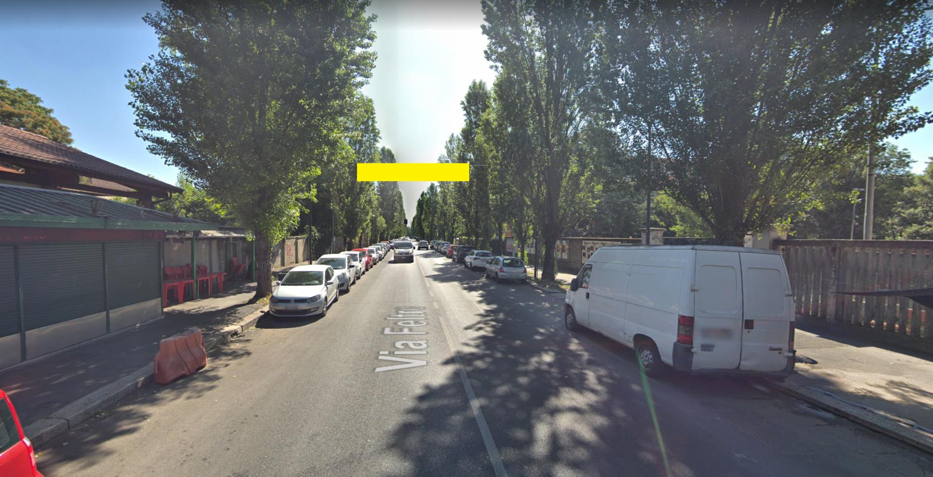 Impianto STRISCIONE a Milano, in zona Golfo di Policastro