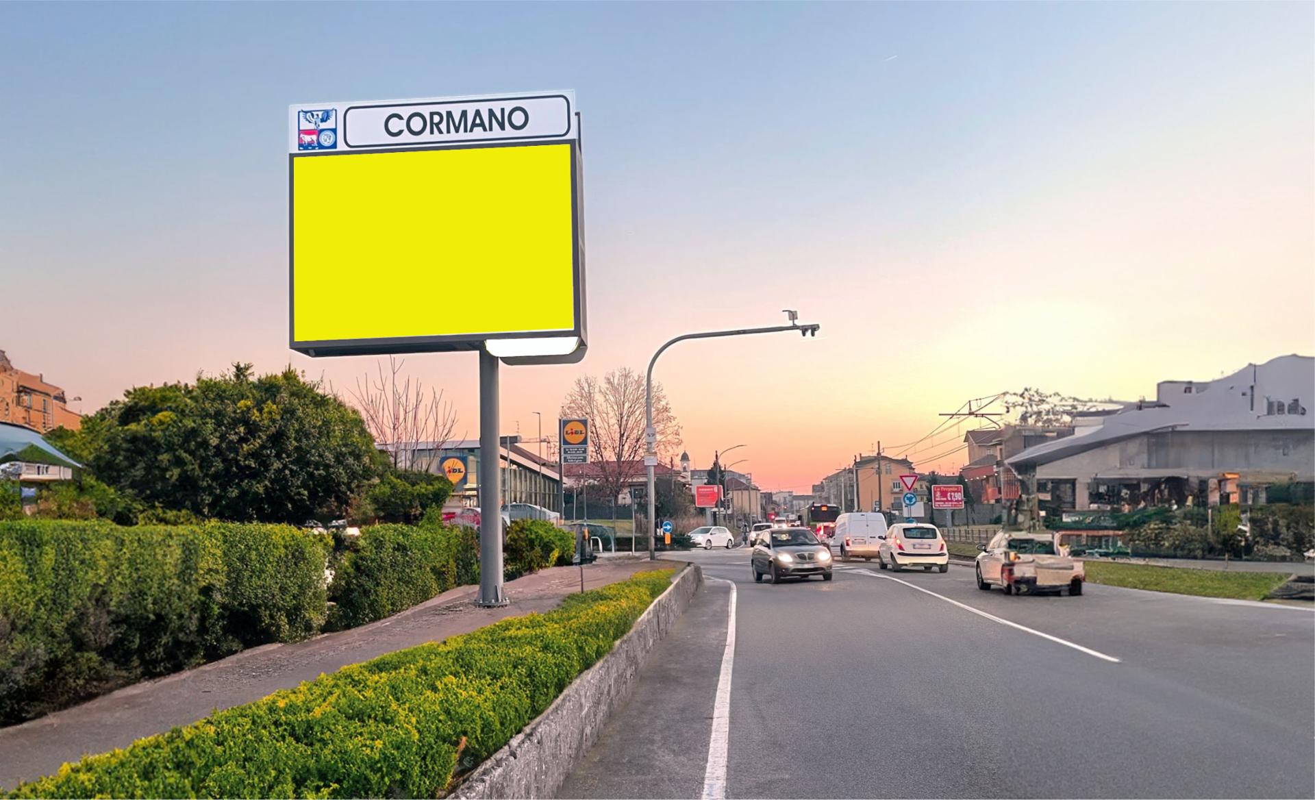 Impianto DISPLAY / LED a Cormano, in zona Lidl