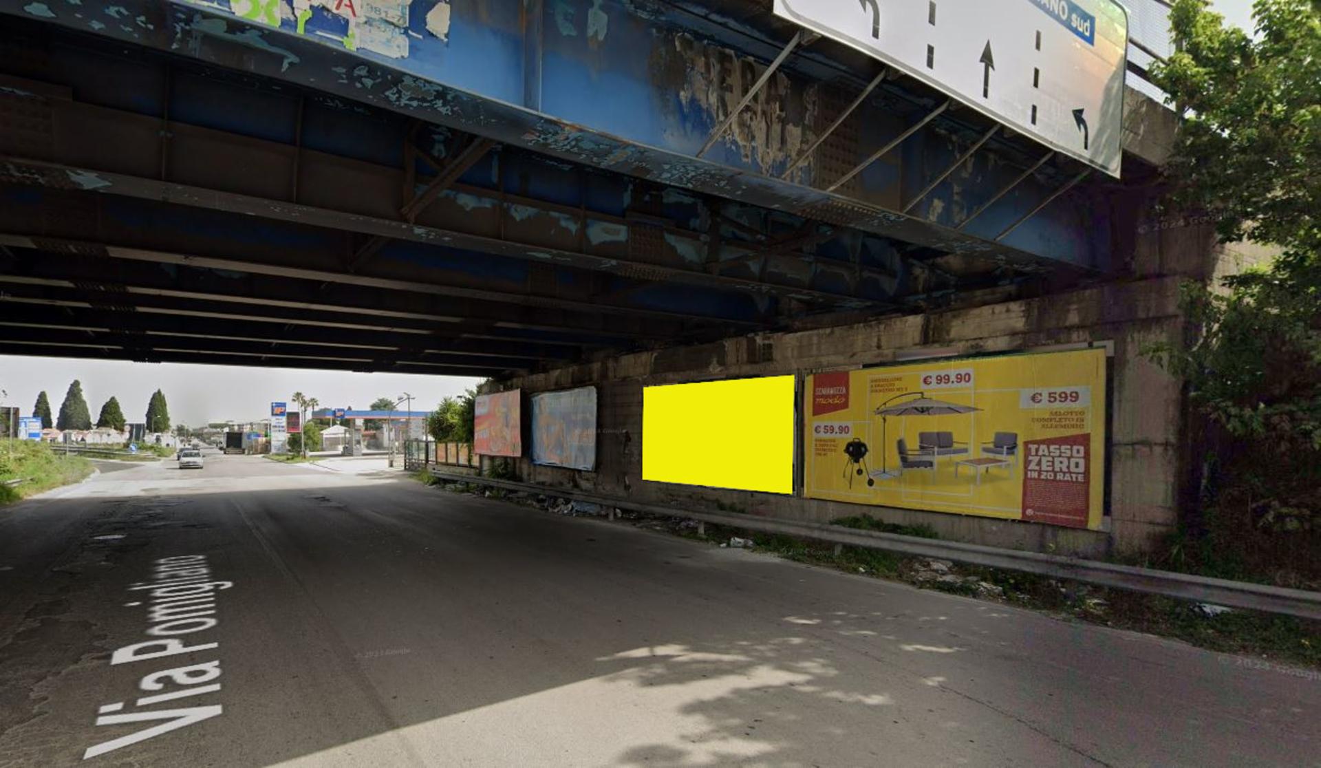 Impianto a Via Pomigliano dx per Pomigliano sotto ponte S.S.162  Sant'Anastasia