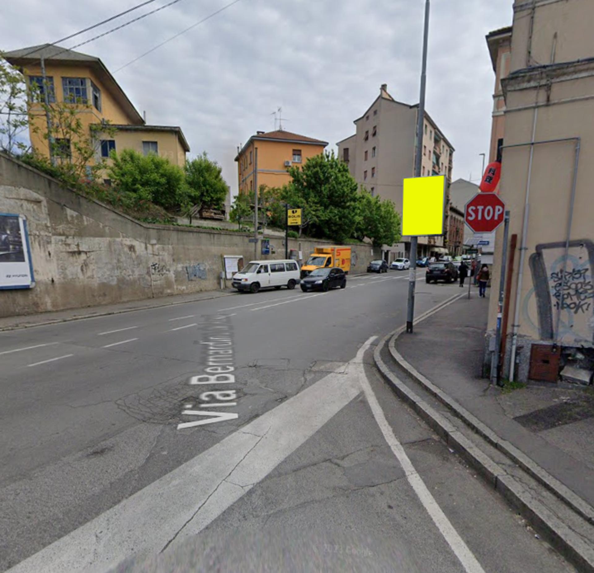 Impianto POLE MEDIA a Pavia, in zona Gelateria Cono Verde