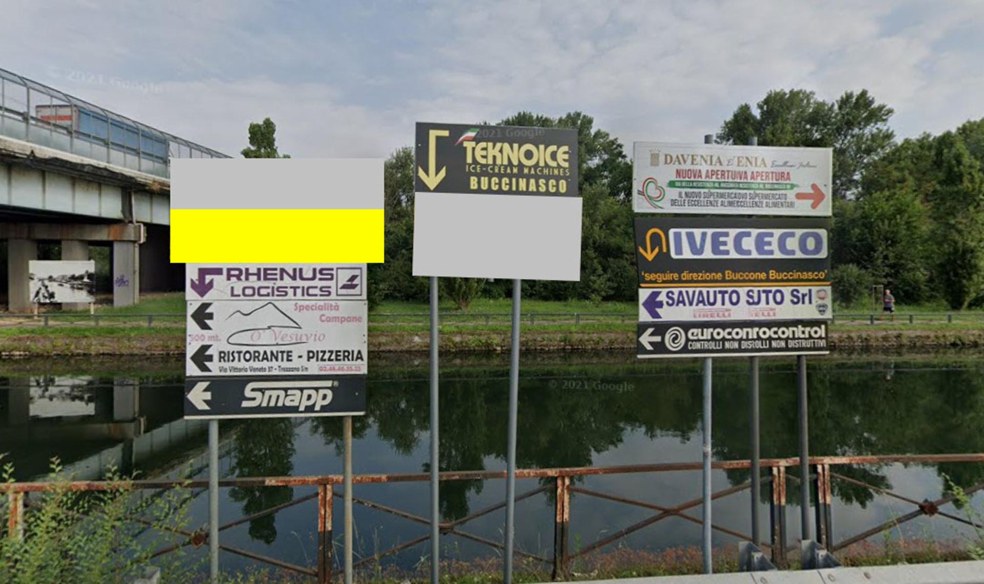 Impianto FRECCE / PREINSEGNE a Trezzano sul Naviglio, in zona PiT Stop Cafè