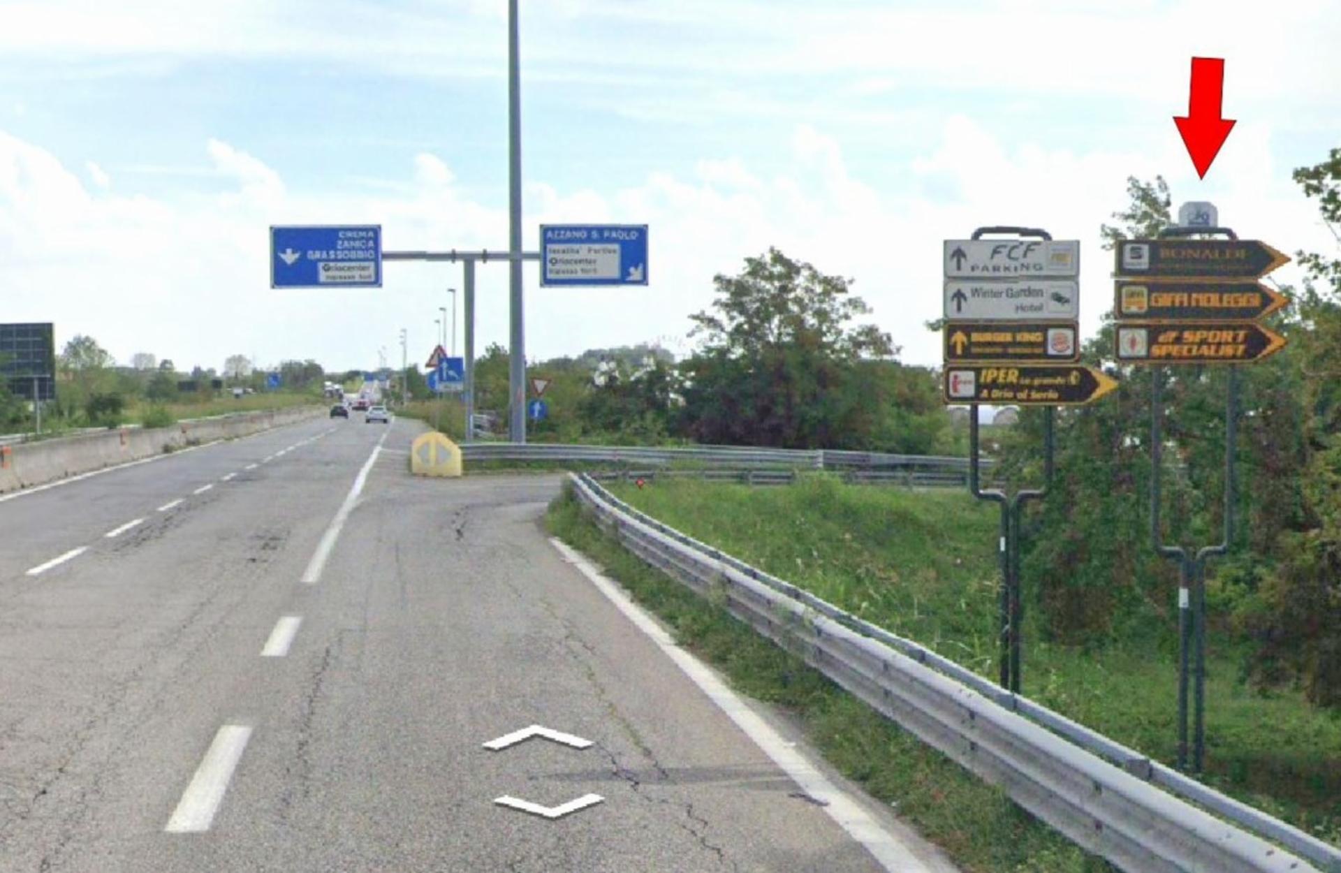 Impianto a EX S.S. 591 Bis Km. 1+472/dx  Orio al Serio