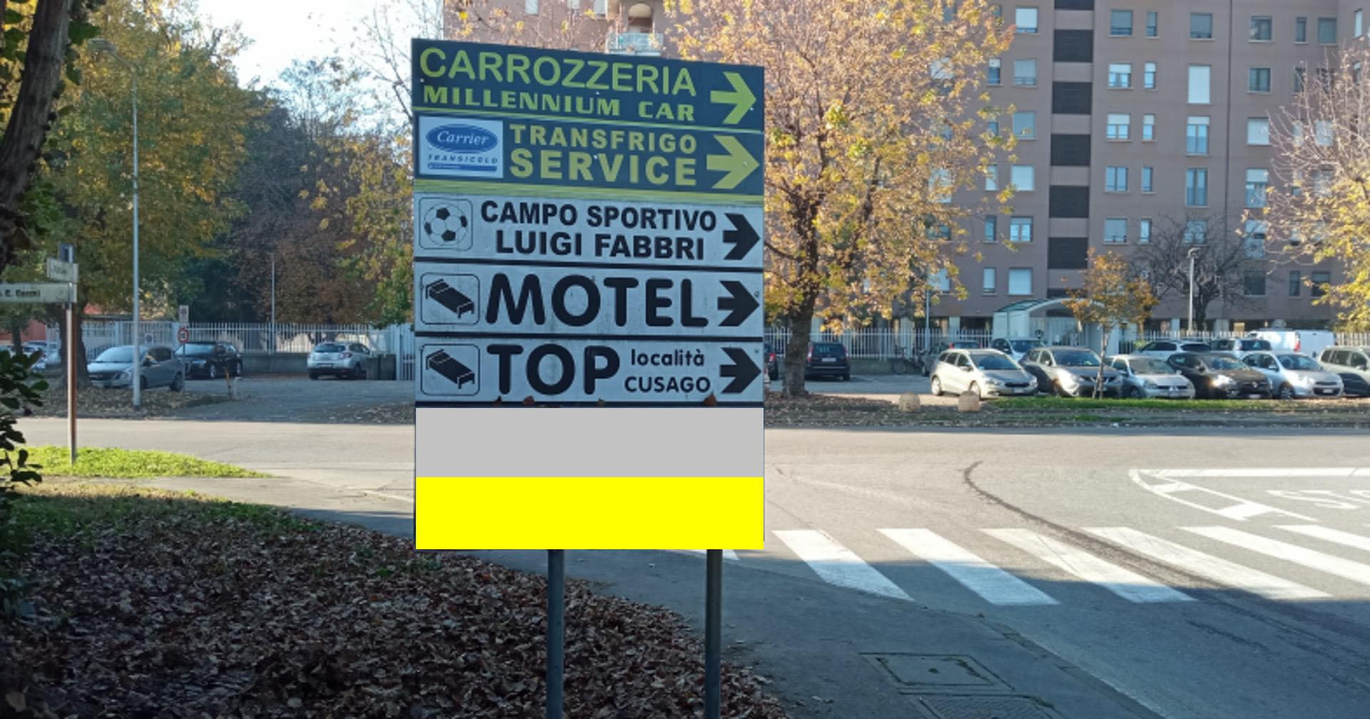 Impianto FRECCE / PREINSEGNE a Trezzano sul Naviglio, in zona Ruzzon