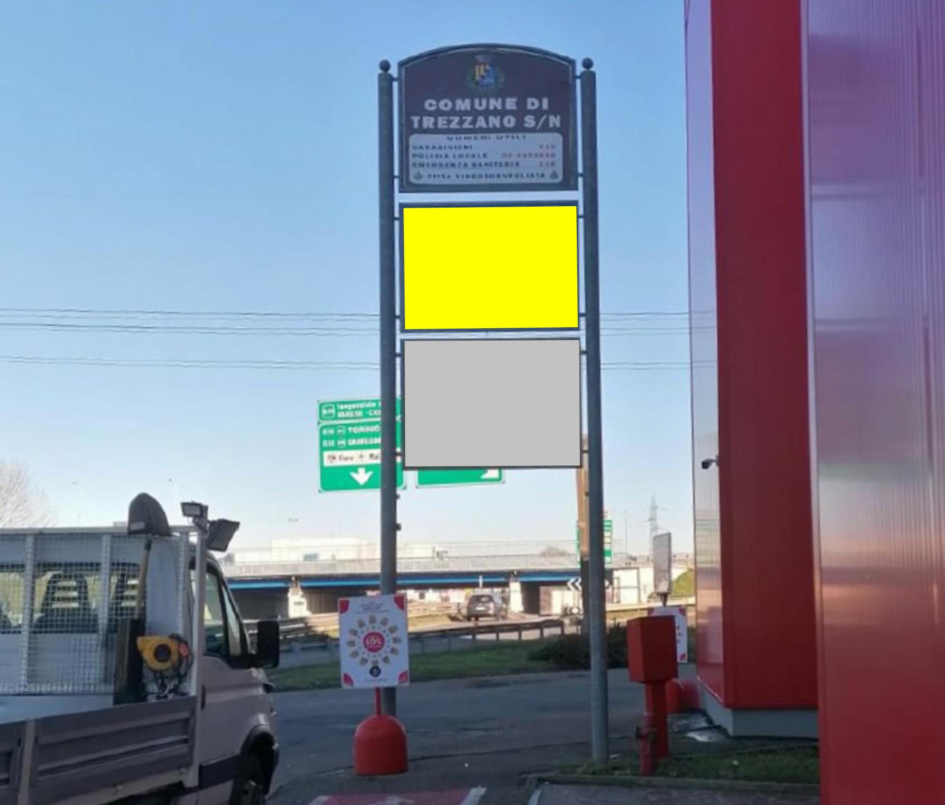 Impianto cartellonistica a Trezzano sul Naviglio