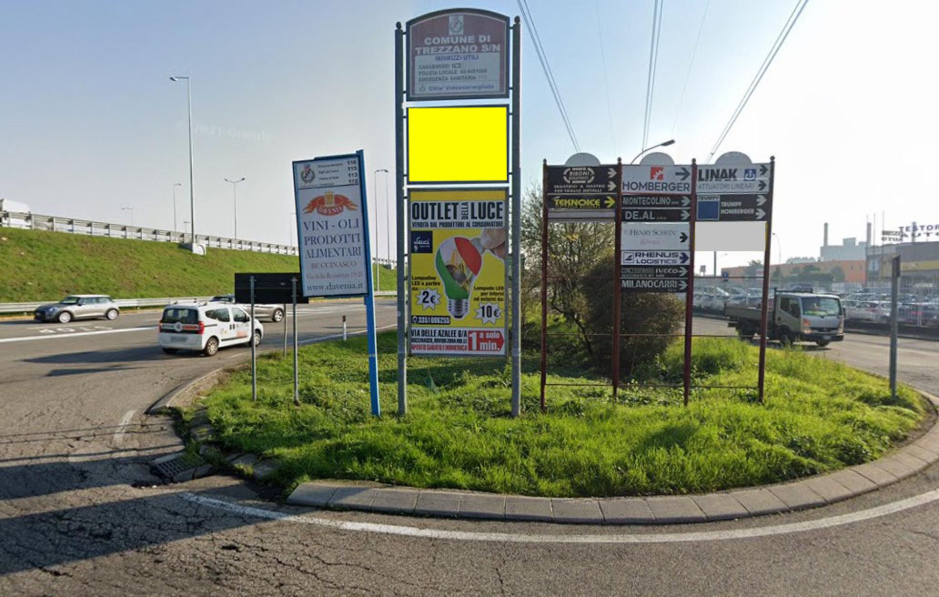Impianto CARTELLONISTICA a Trezzano sul Naviglio, in zona Ristorante Cascina Antonietta