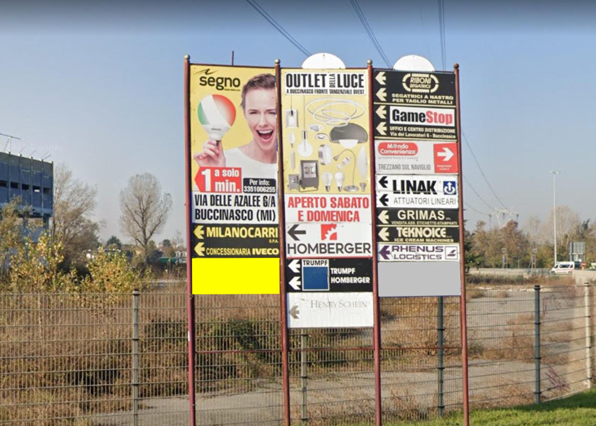 Impianto FRECCE / PREINSEGNE a Trezzano sul Naviglio, in zona Ristorante Cascina Antonietta