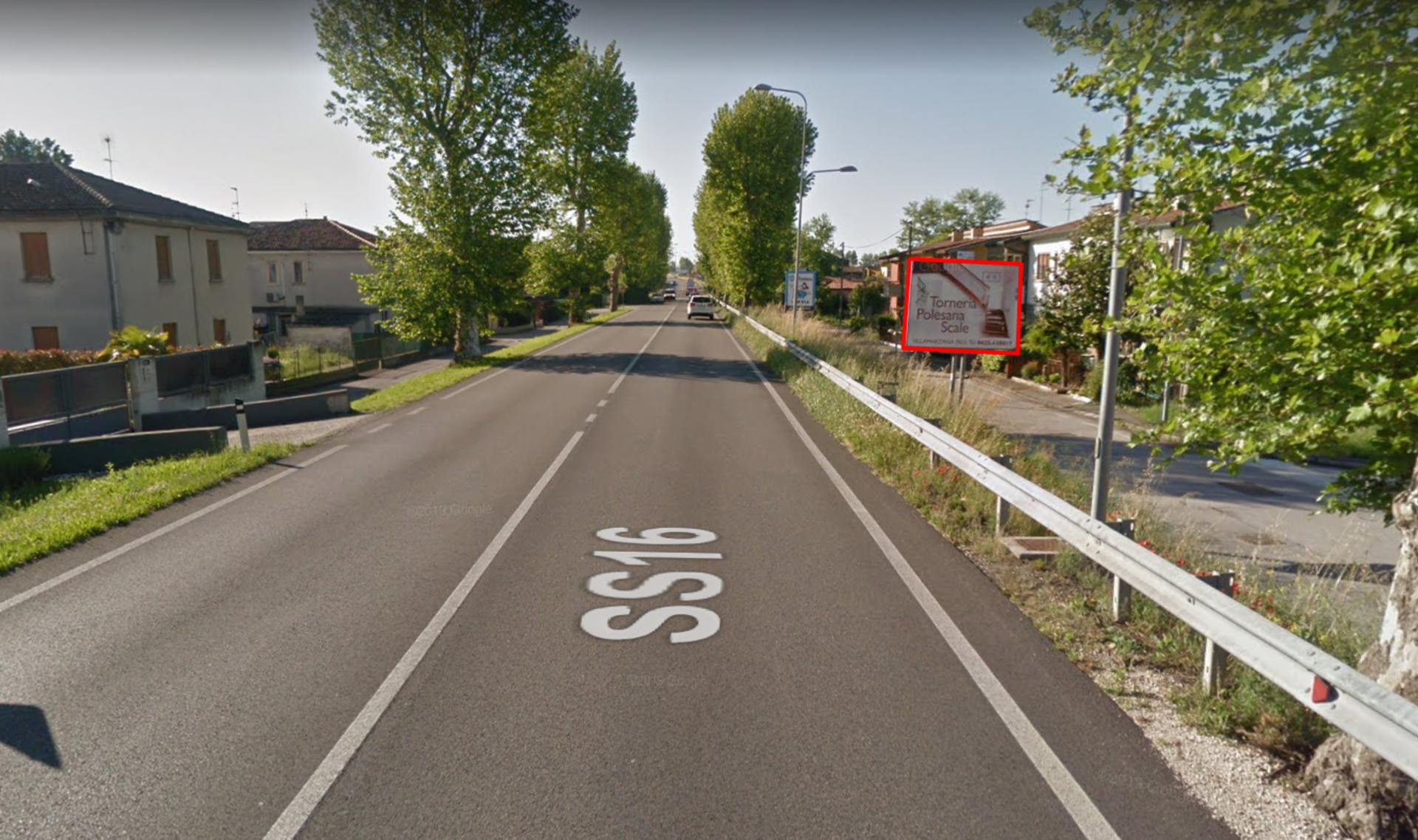 Impianto CARTELLONISTICA a Boara Pisani, in zona Bar Regina di Cuori
