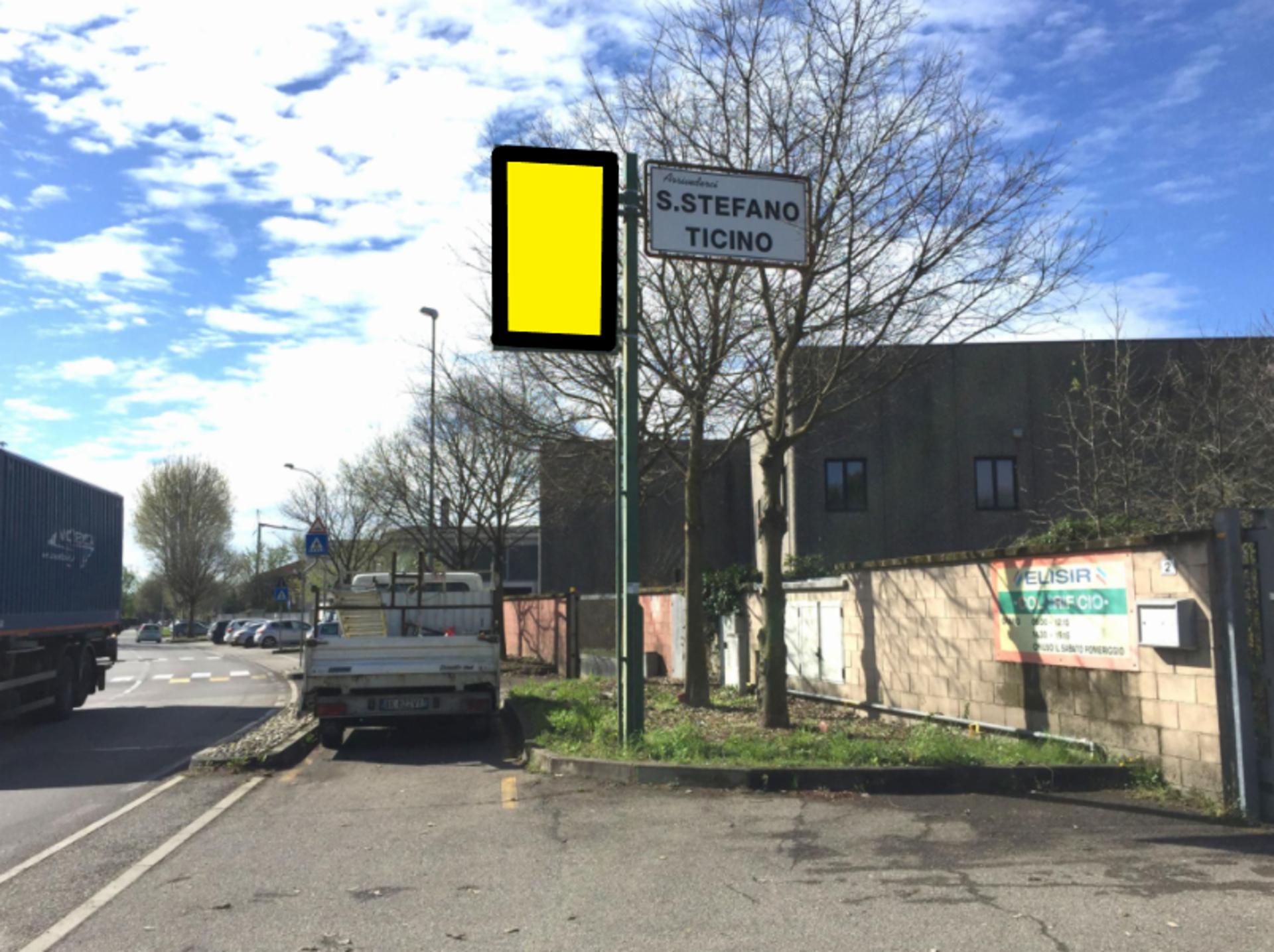 Impianto CARTELLONISTICA a Santo Stefano Ticino, in zona L'oro del sud