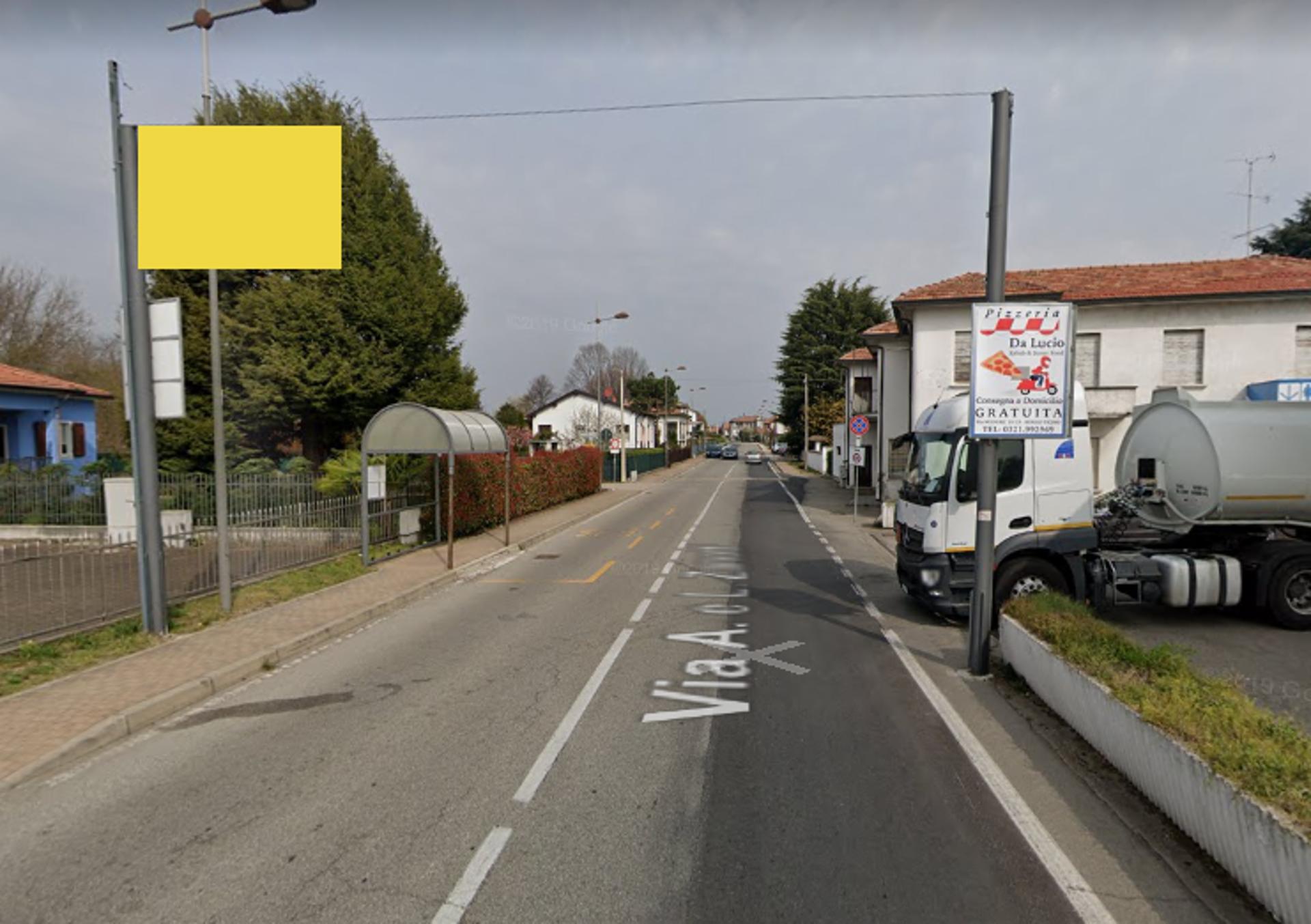 Impianto STRISCIONE a Borgo Ticino, in zona INS