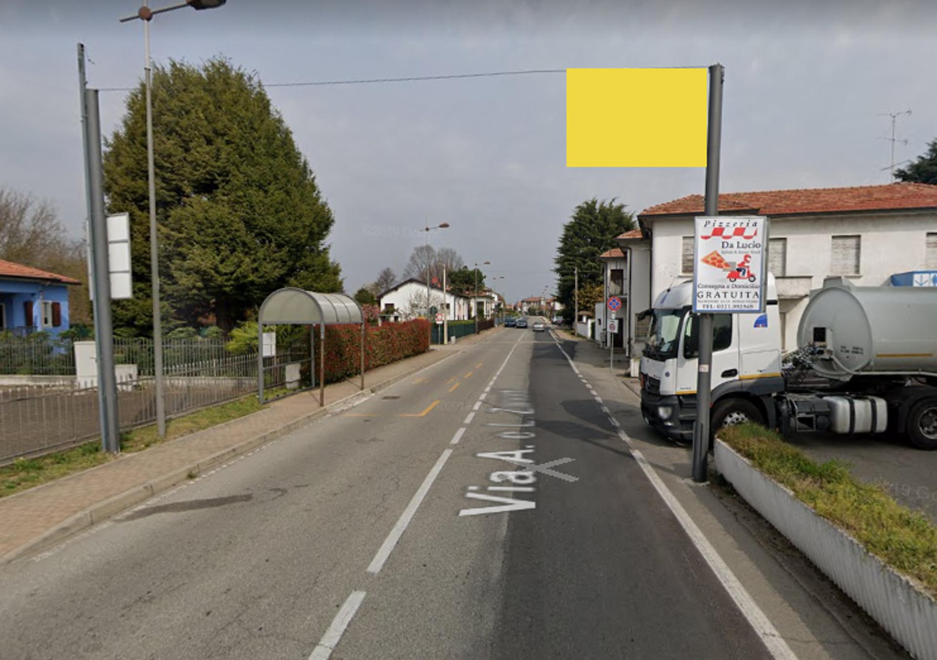 Impianto STRISCIONE a Borgo Ticino, in zona da Teresa
