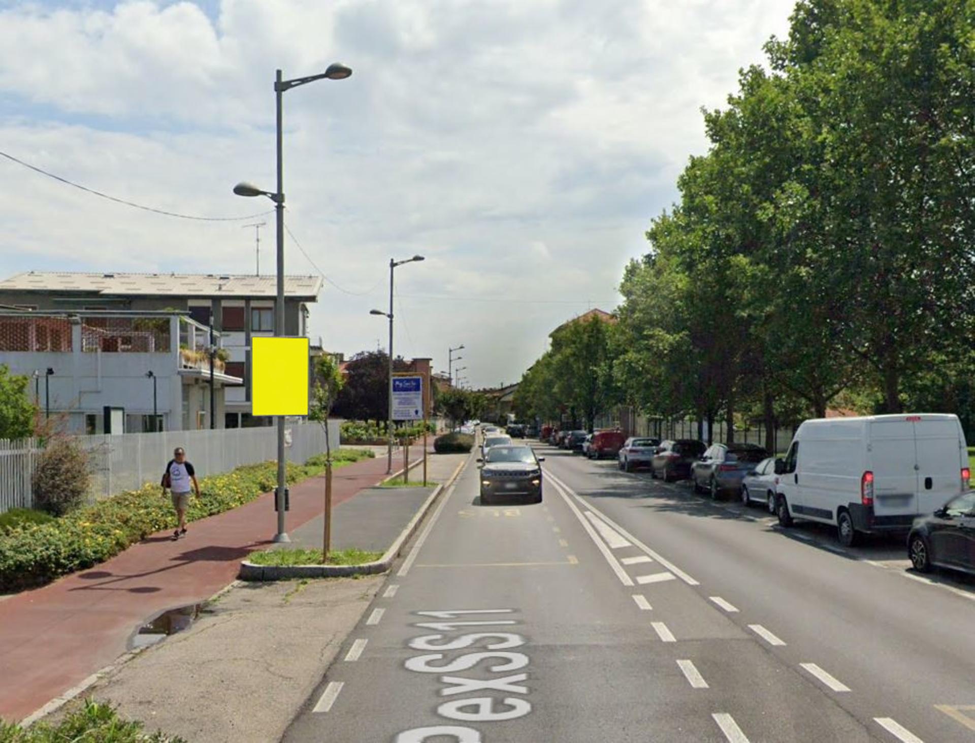 Impianto POLE MEDIA a Settimo Milanese, in zona Oasi Rosa