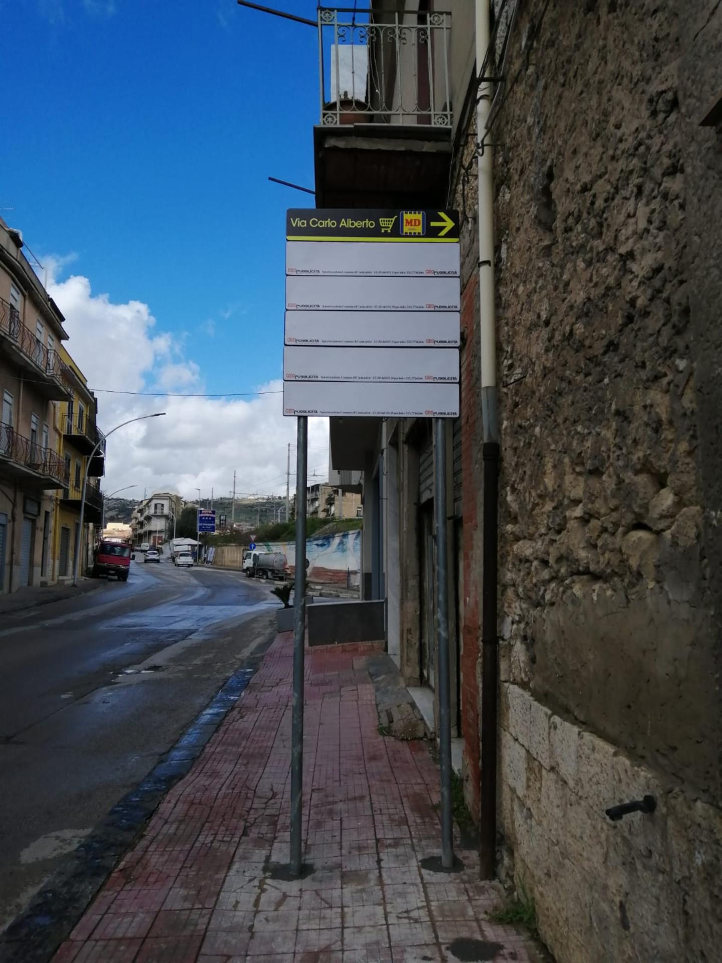 Impianto FRECCE / PREINSEGNE a Canicattì, in zona Teatro Sociale