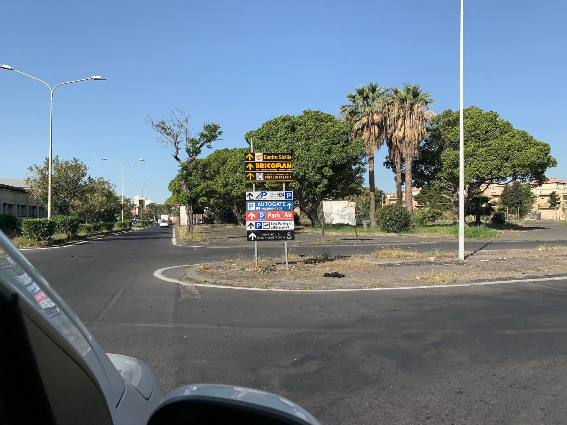 Impianto FRECCE / PREINSEGNE a Catania, in zona Dakri