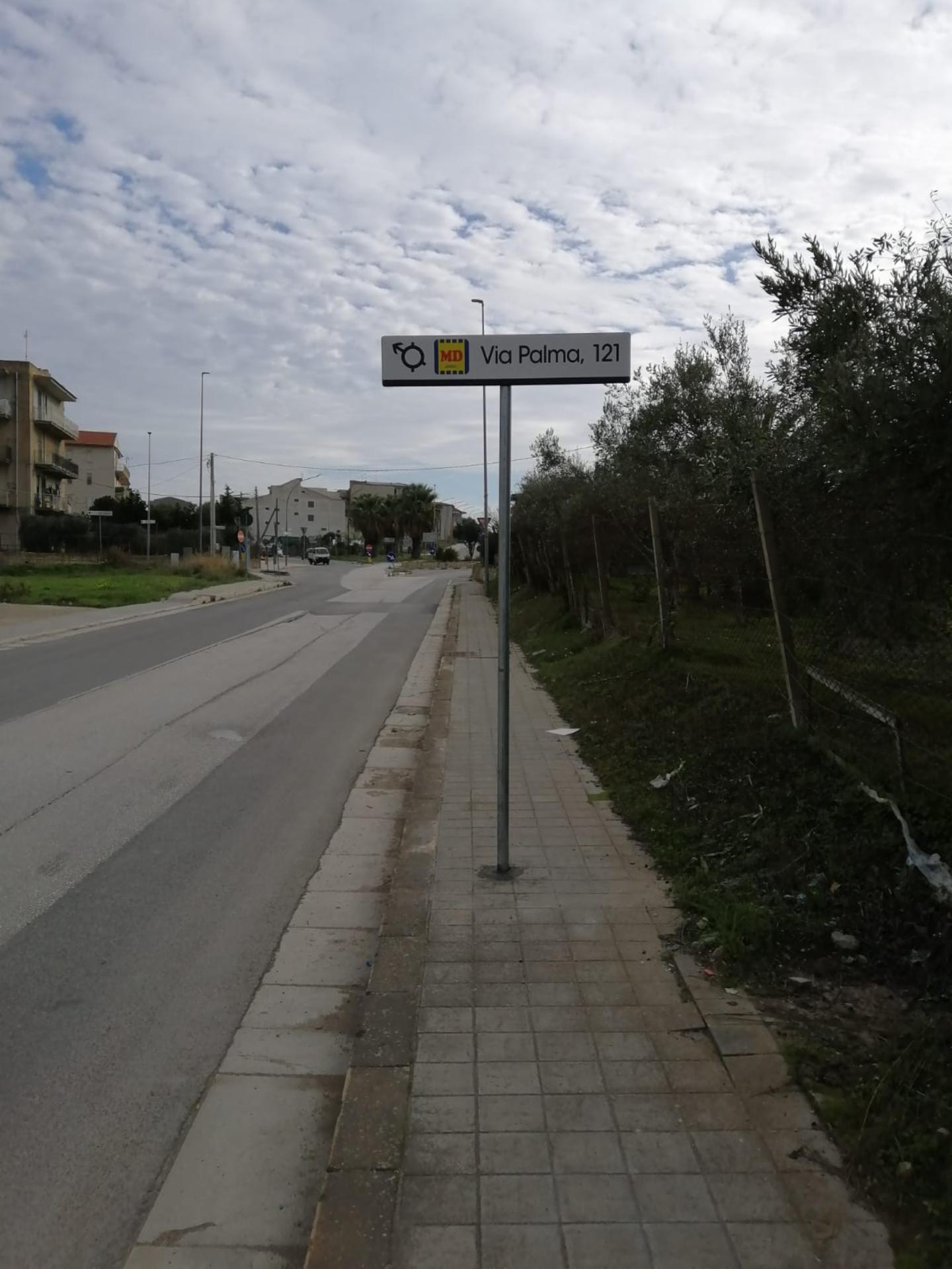Impianto a VIA PALMA rotatoria  Licata