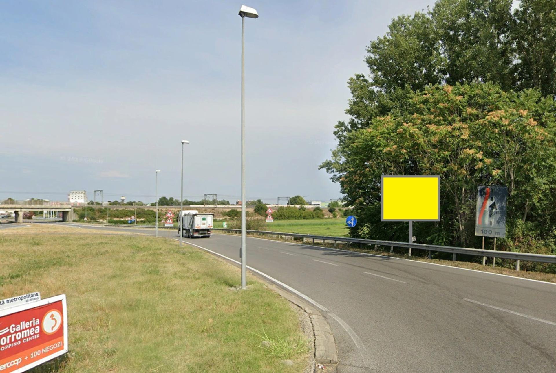 Impianto a Uscita autostrada A1 Melegnano frontale dir. Melegnano  Melegnano