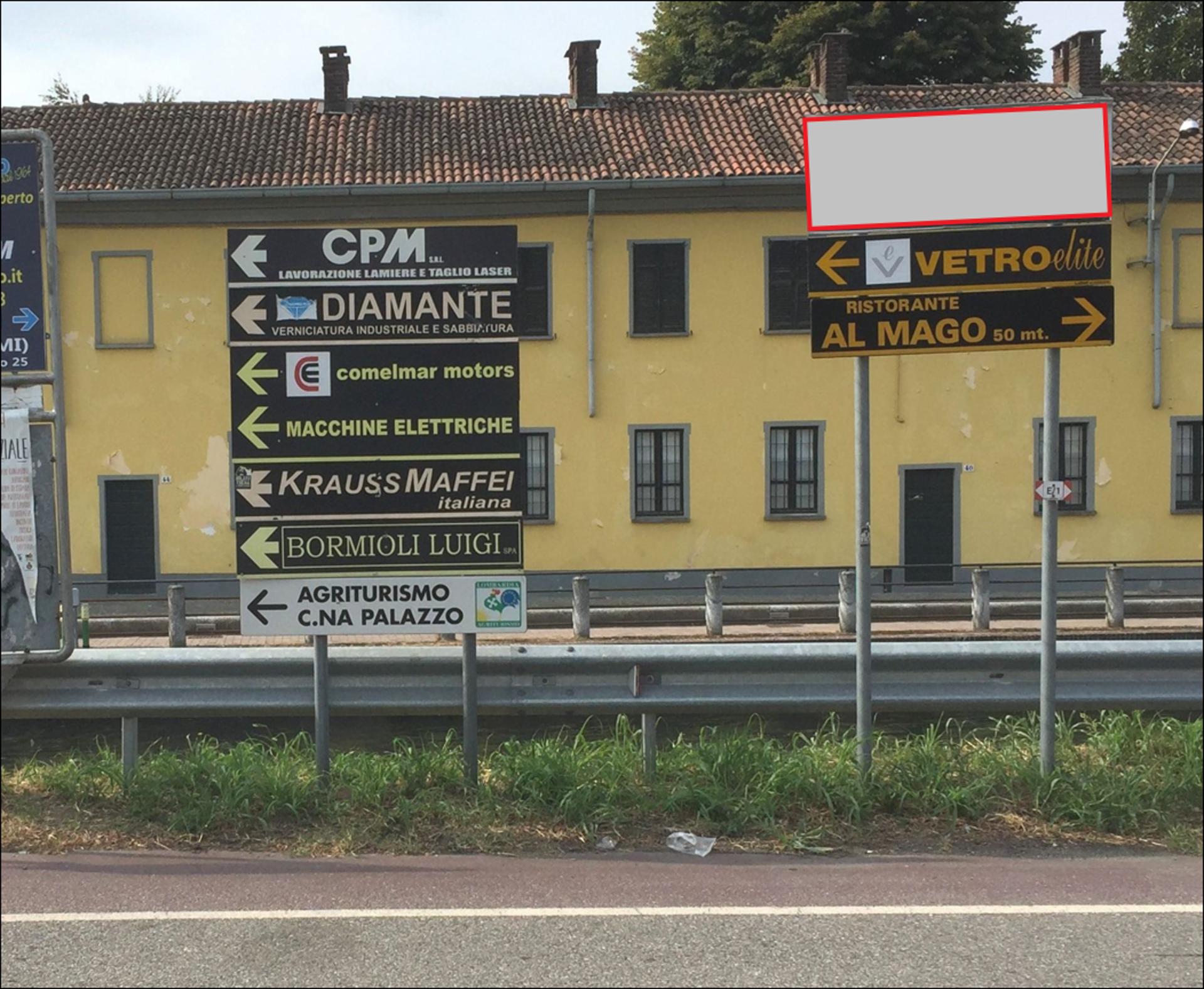 Impianto FRECCE / PREINSEGNE a Albairate, in zona Ristorante all'orto di Sant'Antonio