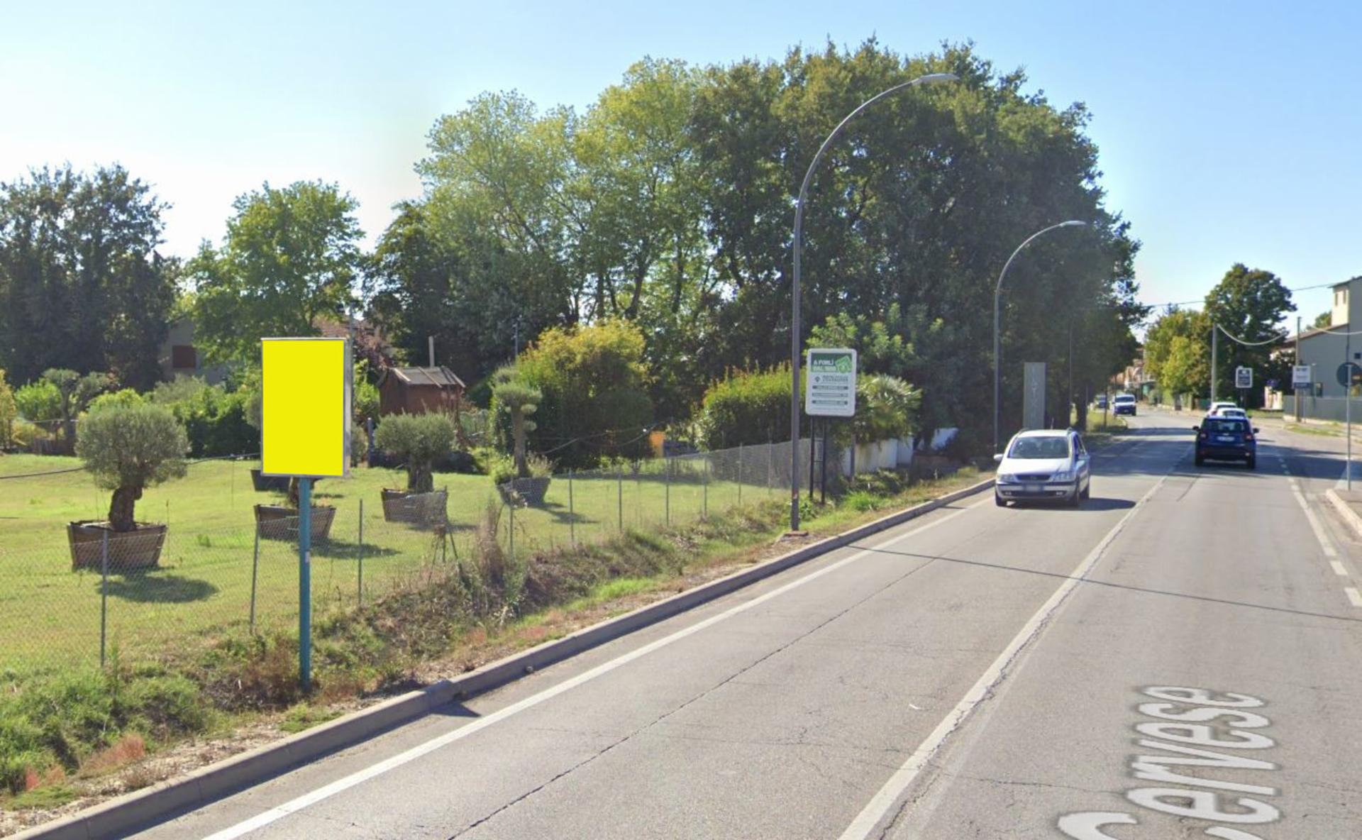 Impianto CARTELLONISTICA a Forlì, in zona Carpinello Capolinea