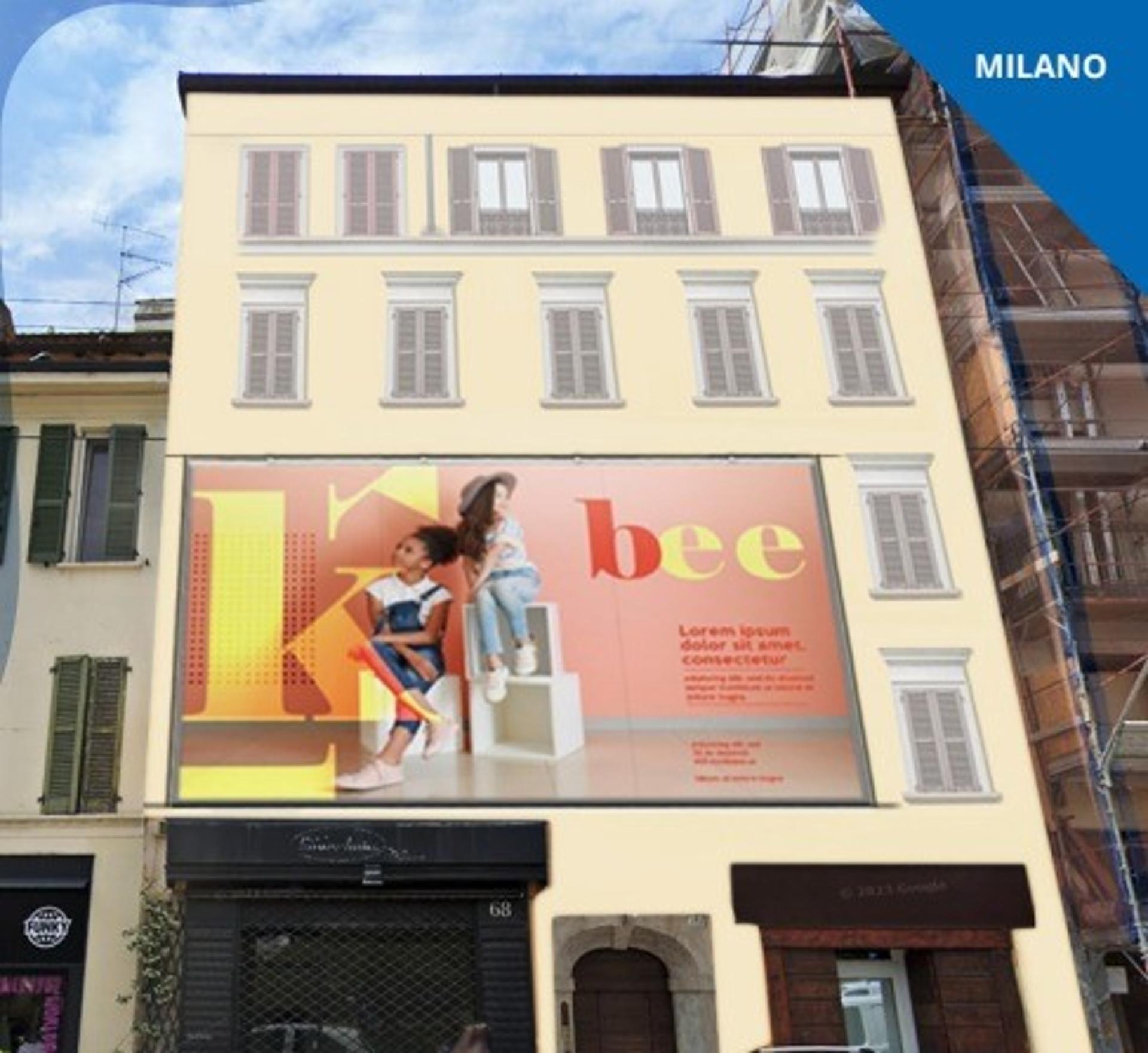 Impianto MAXI AFFISSIONE a Milano, in zona Museo Diocesano di Milano