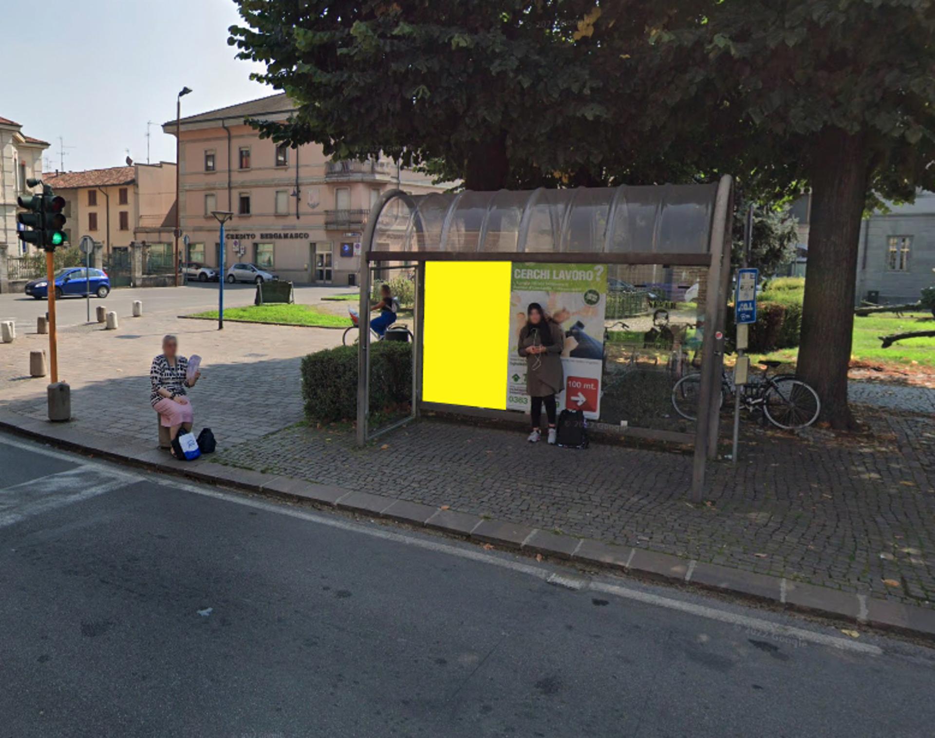 Impianto PENSILINA a Romano di Lombardia, in zona Mistral Cafè
