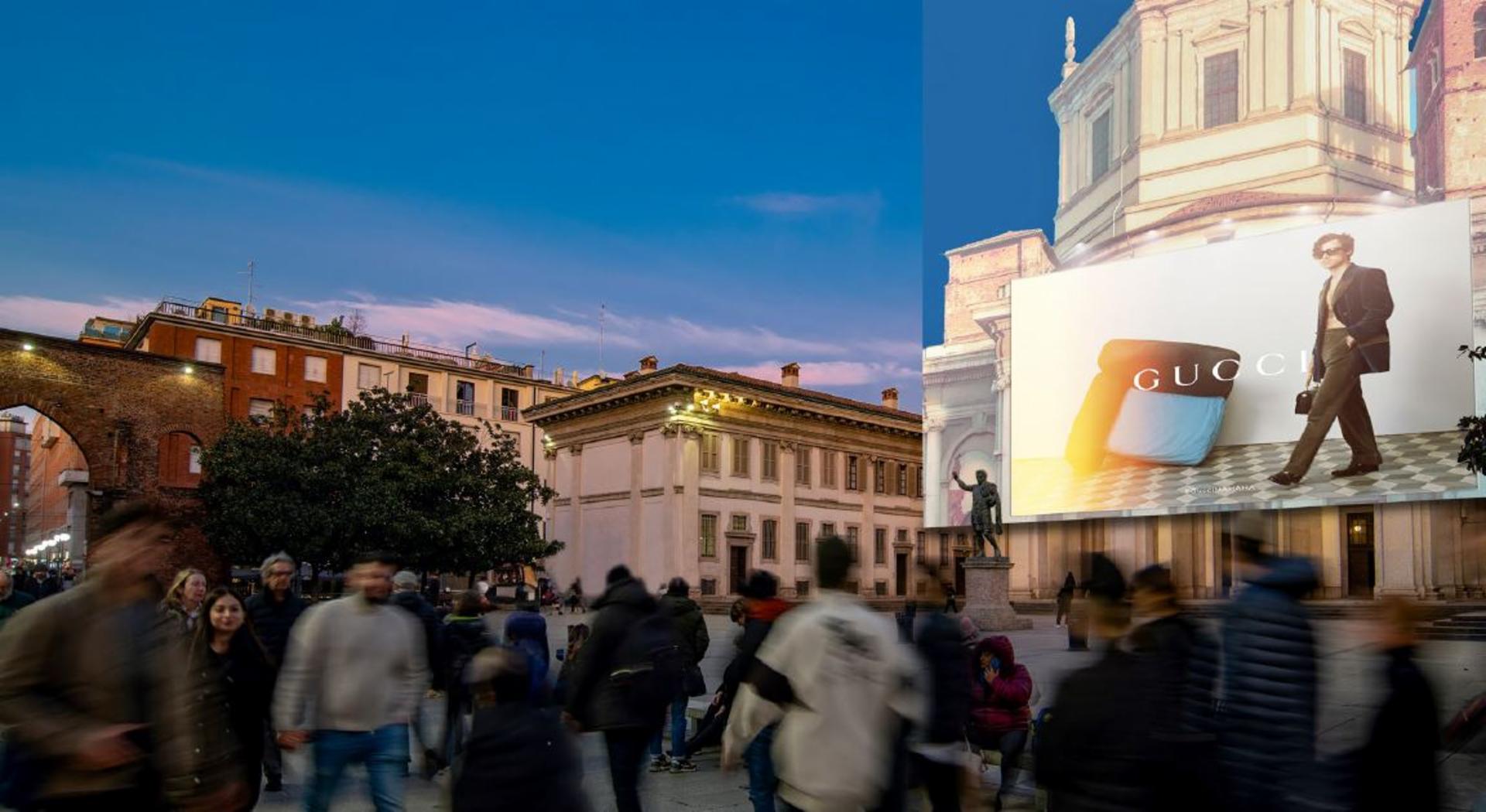Impianto MAXI AFFISSIONE a Milano, in zona Silvia