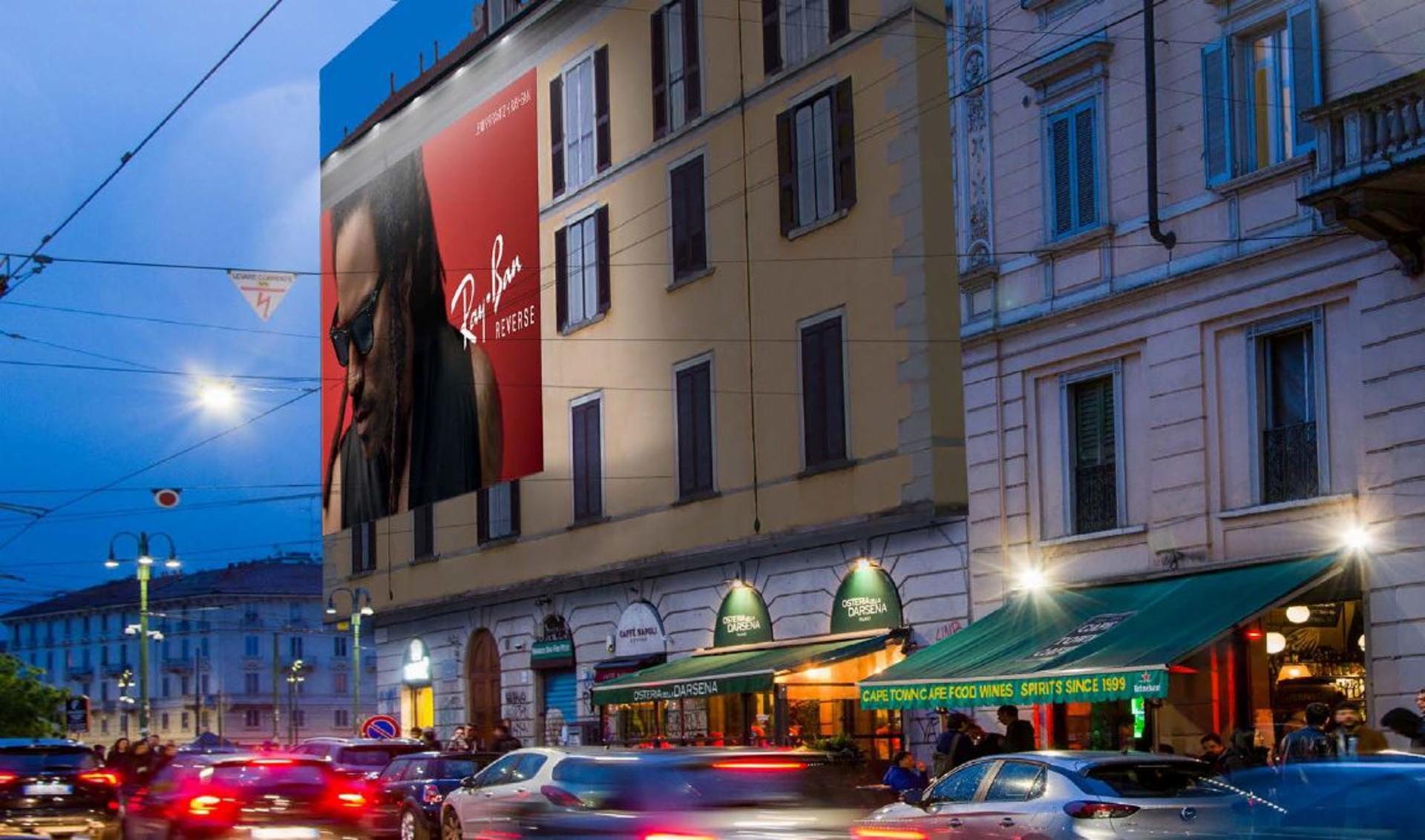 Impianto MAXI AFFISSIONE a Milano, in zona The FisherMan Pasta Fresca