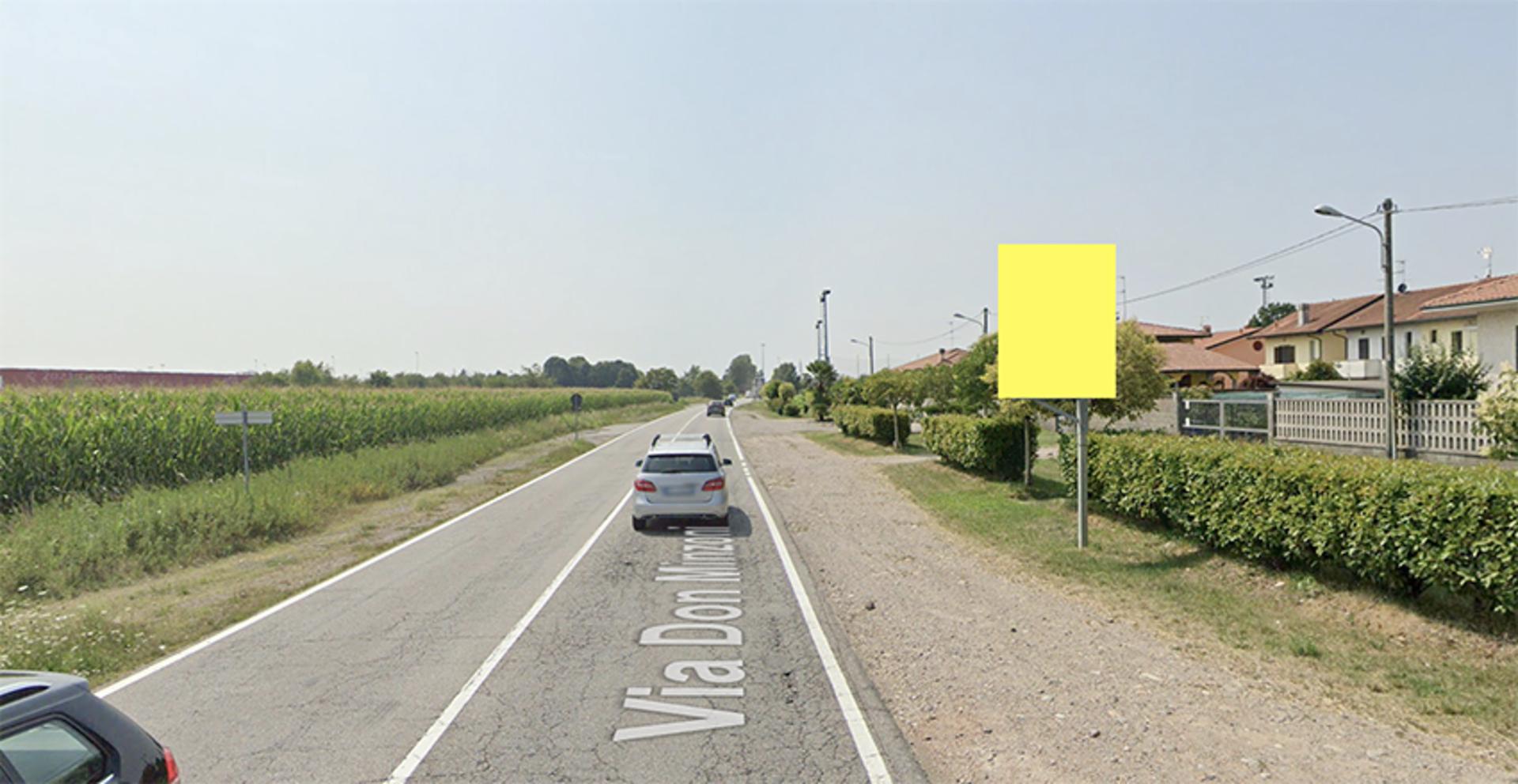 Impianto CARTELLONISTICA a Ossona, in zona bar Berra