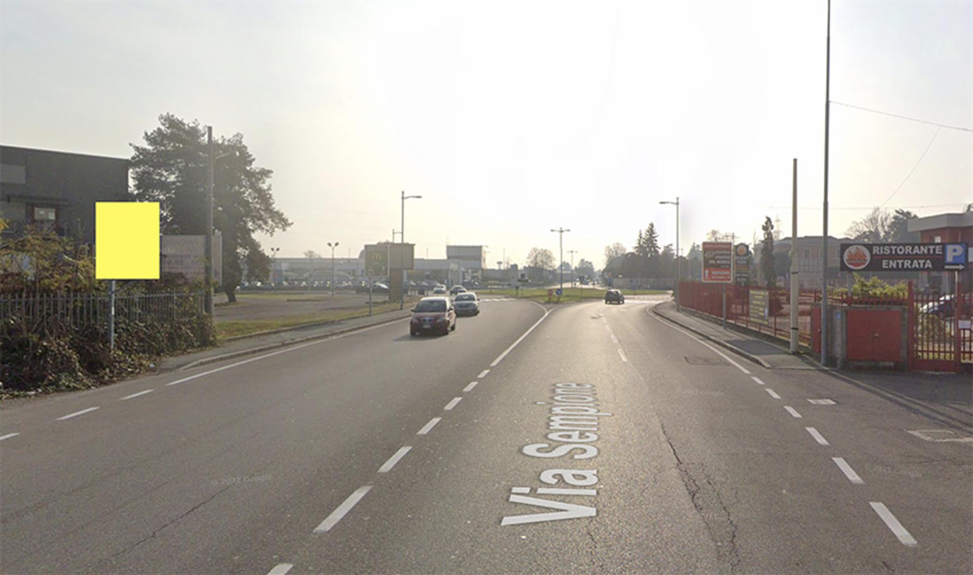 Impianto CARTELLONISTICA a San Vittore Olona, in zona Lew Club