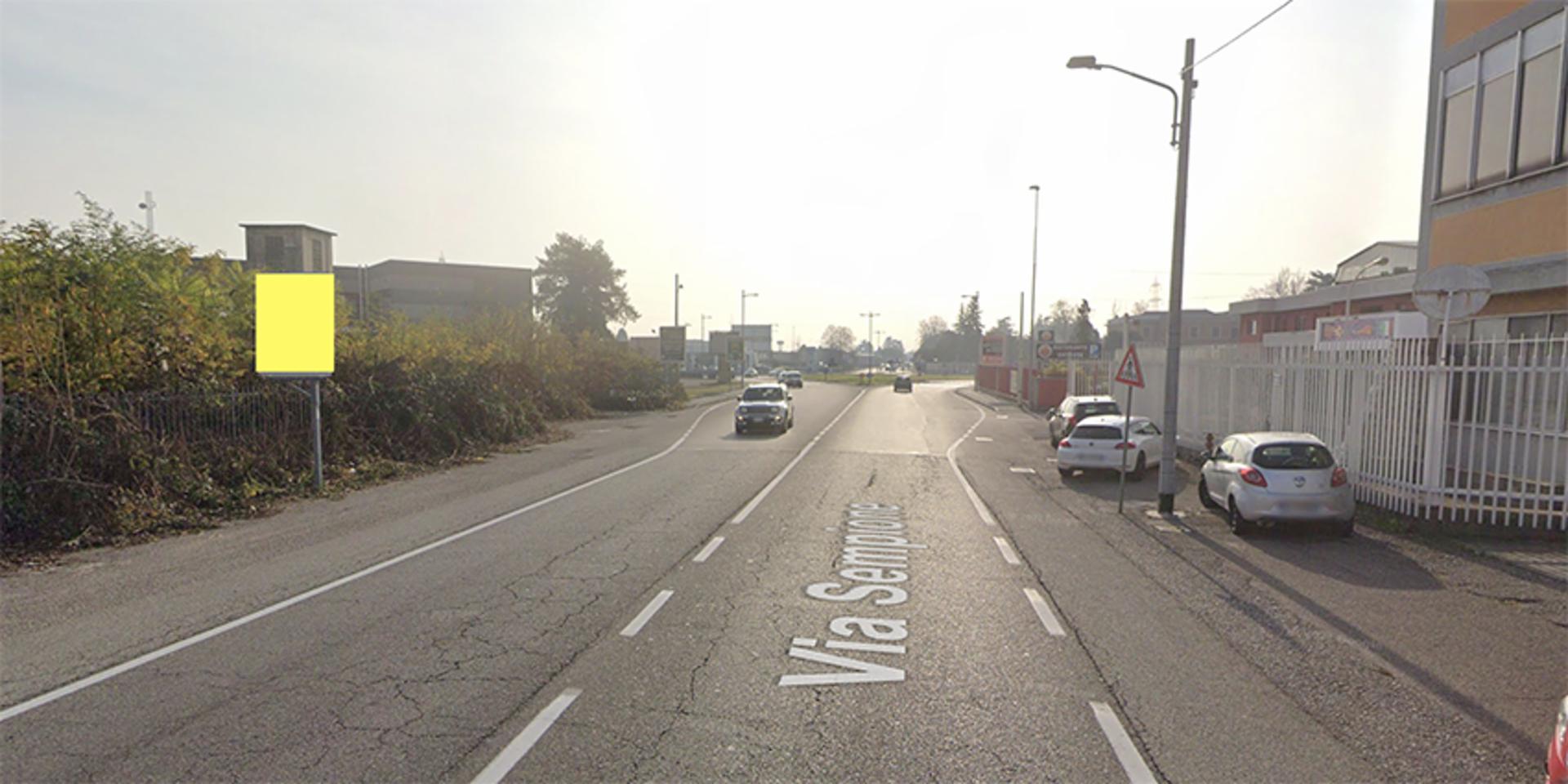 Impianto CARTELLONISTICA a San Vittore Olona, in zona Lew Club