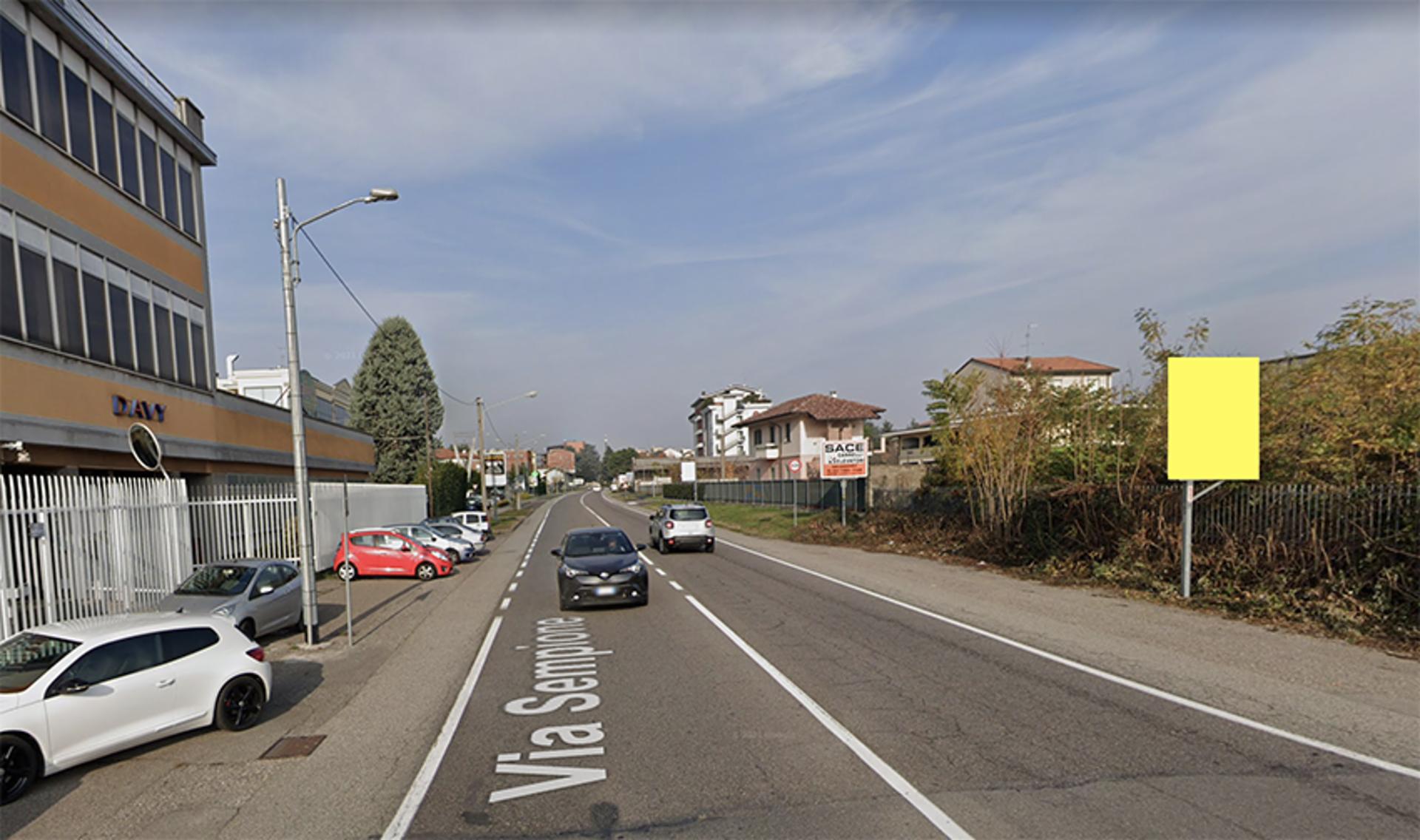 Impianto CARTELLONISTICA a San Vittore Olona, in zona Lew Club