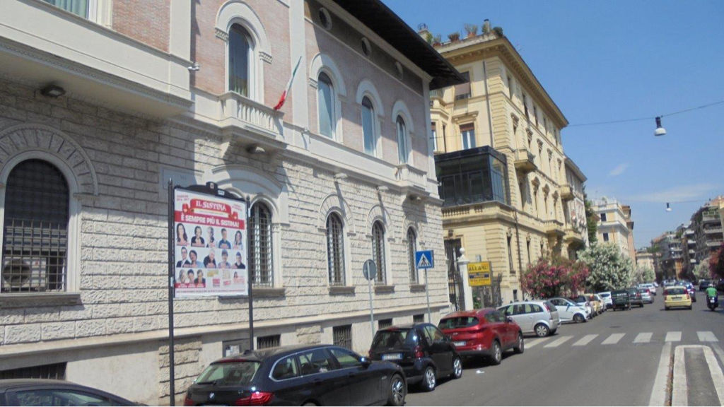 Impianto STENDARDO a Roma, in zona Chiesa di Santa Teresa del Bambin Gesù in Panfilo