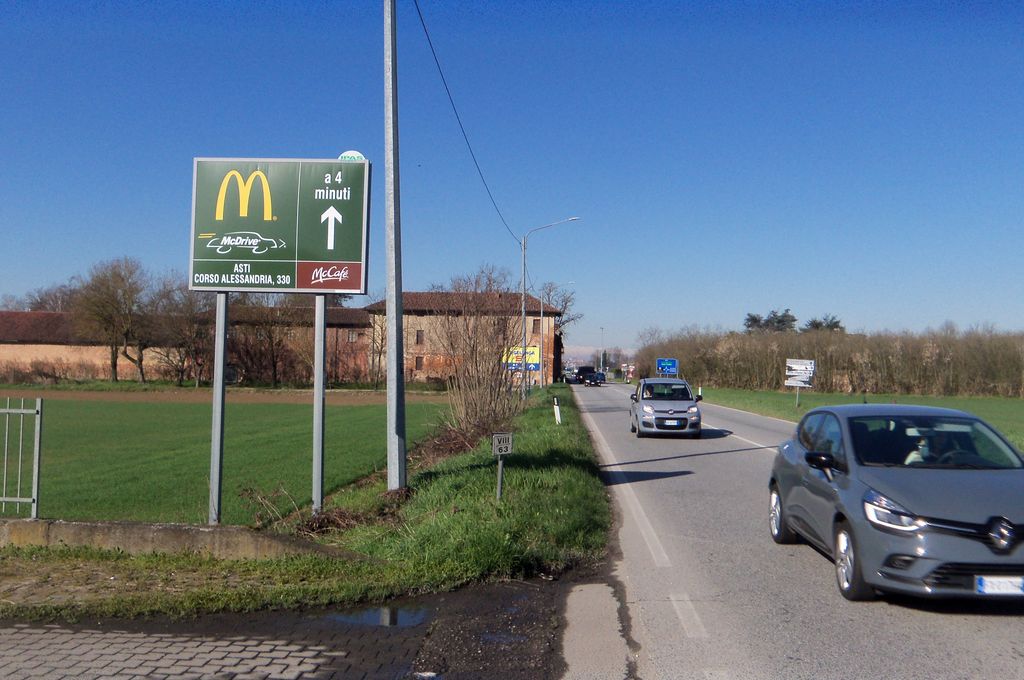 Impianto CARTELLONISTICA a Asti, in zona Quarto d'Asti