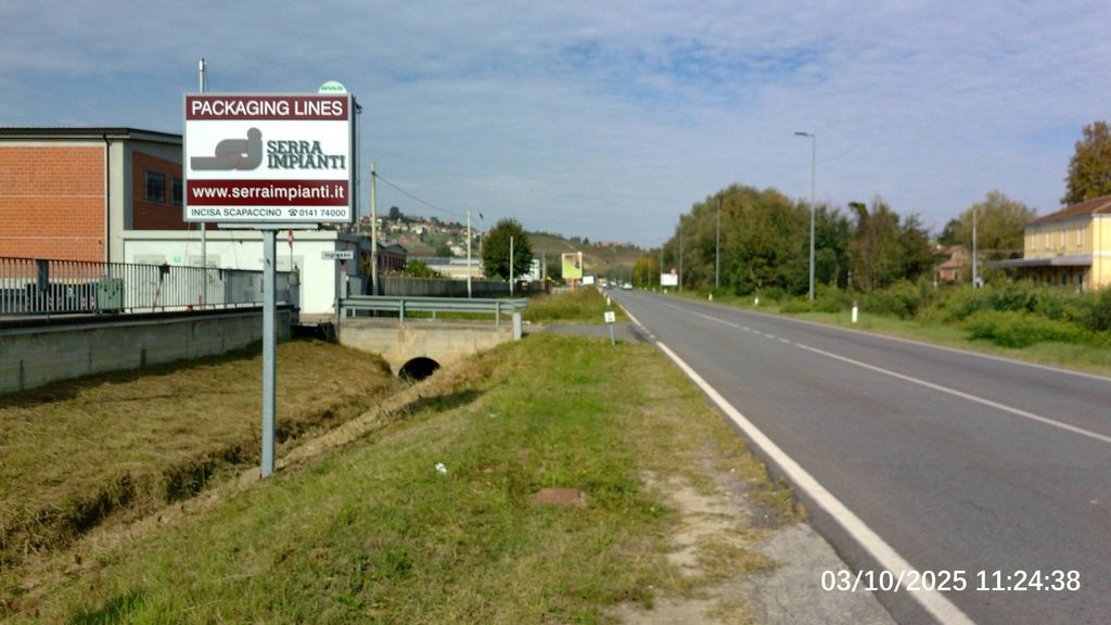 Impianto CARTELLONISTICA a Agliano Terme, in zona Agliano-Castelnuovo Calcea