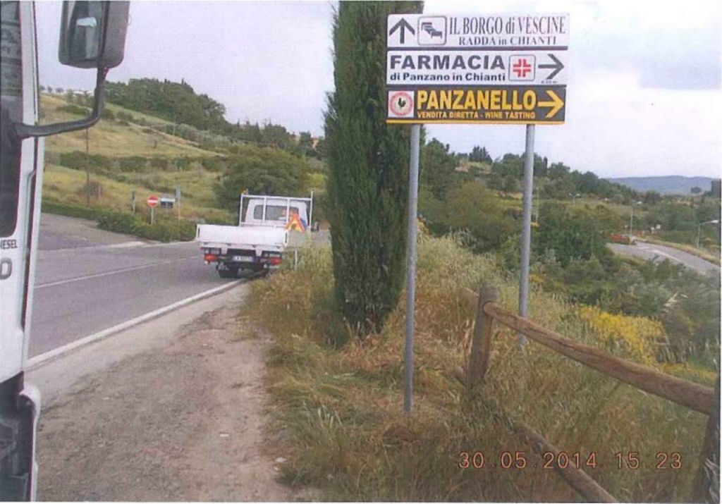Impianto FRECCE / PREINSEGNE a Greve in Chianti, in zona Cecchini Panini Truck