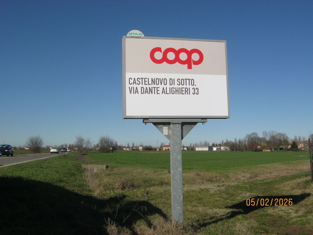 Impianto CARTELLONISTICA a Cadelbosco di Sopra, in zona Parco dei Glicini
