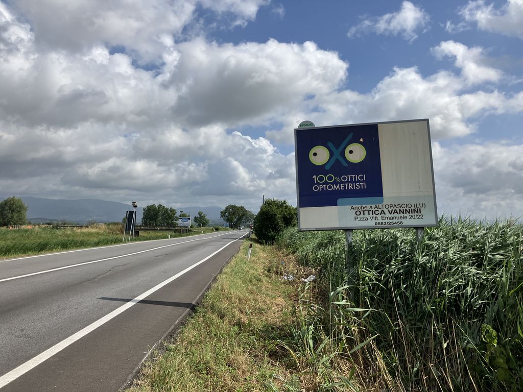 Impianto CARTELLONISTICA a Bientina