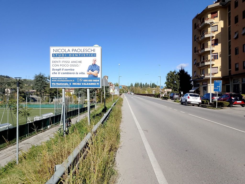 Impianto CARTELLONISTICA a Figline e Incisa Valdarno, in zona Osteria de' Medici