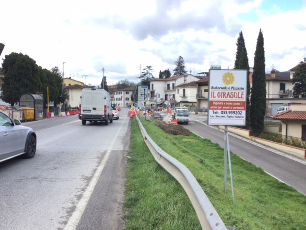 Impianto CARTELLONISTICA a Figline e Incisa Valdarno, in zona Osteria de' Medici