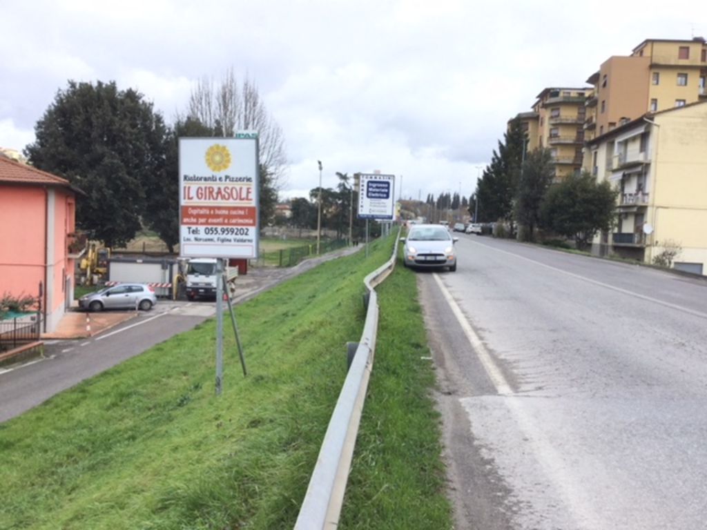 Impianto CARTELLONISTICA a Figline e Incisa Valdarno, in zona Osteria de' Medici