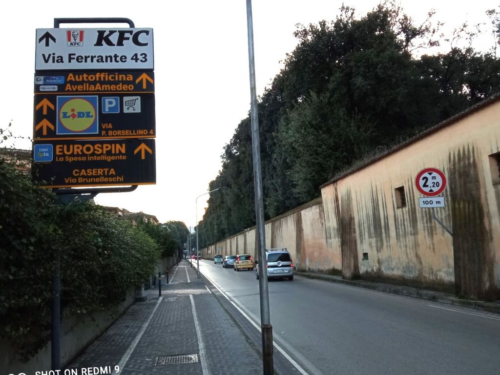 Impianto FRECCE / PREINSEGNE a Caserta, in zona Giardini Reali - Parco Reggia di Caserta
