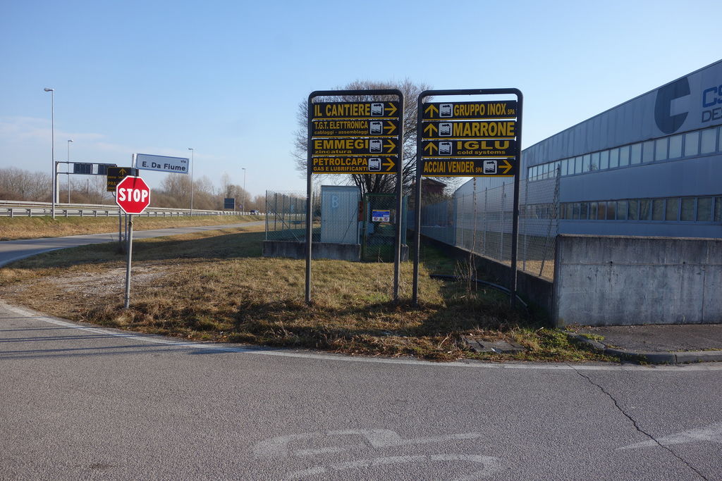 Impianto FRECCE / PREINSEGNE a Fiume Veneto, in zona Idexè