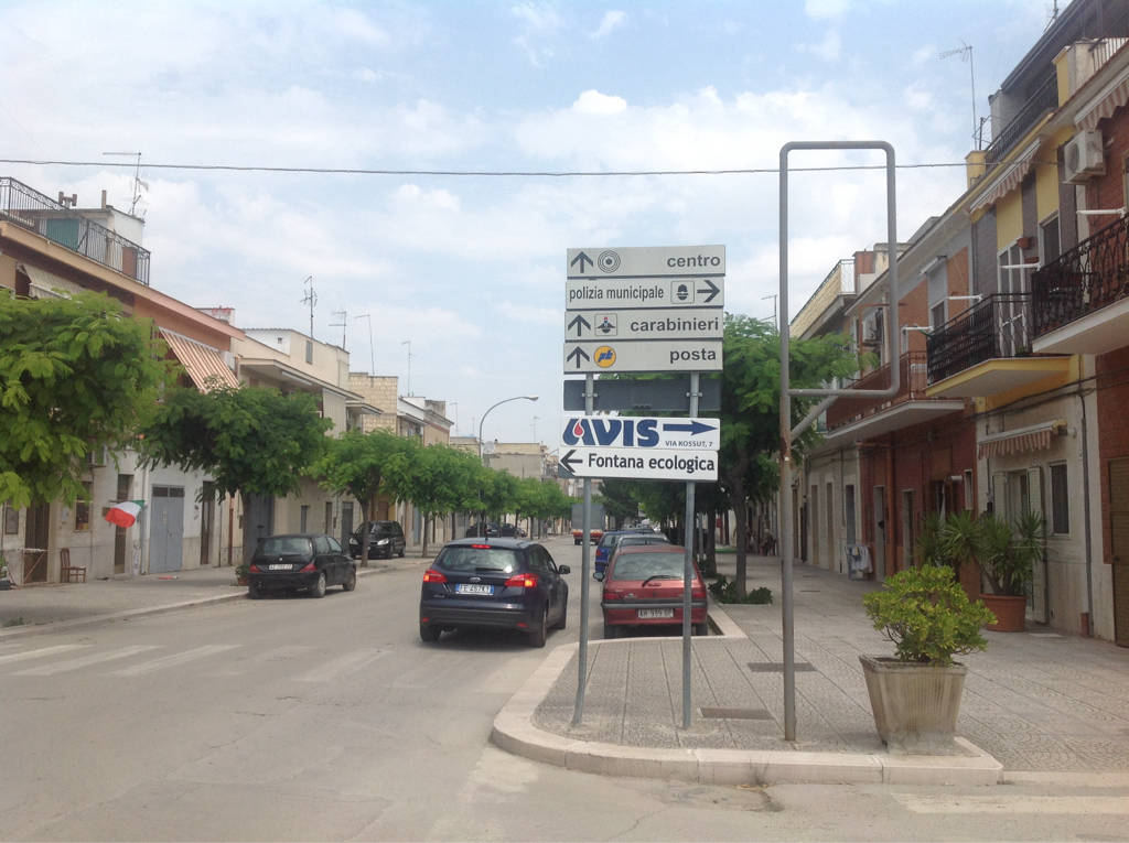 Impianto FRECCE / PREINSEGNE a Orta Nova, in zona Fermata Ferrovie del Gargano
