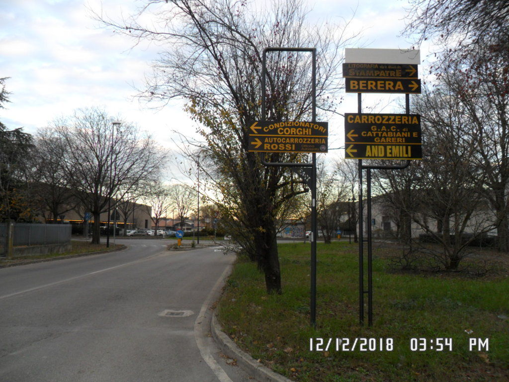 Impianto FRECCE / PREINSEGNE a Reggio nell'Emilia, in zona Parco Velmore Davoli
