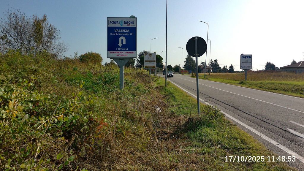 Impianto CARTELLONISTICA a Valenza, in zona Chiesa di Santa Maria Maggiore