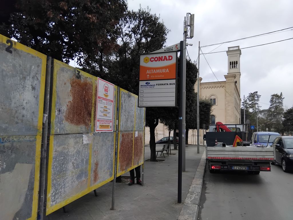 Impianto PALINA a Altamura, in zona Caffe' Ronchi Striccoli