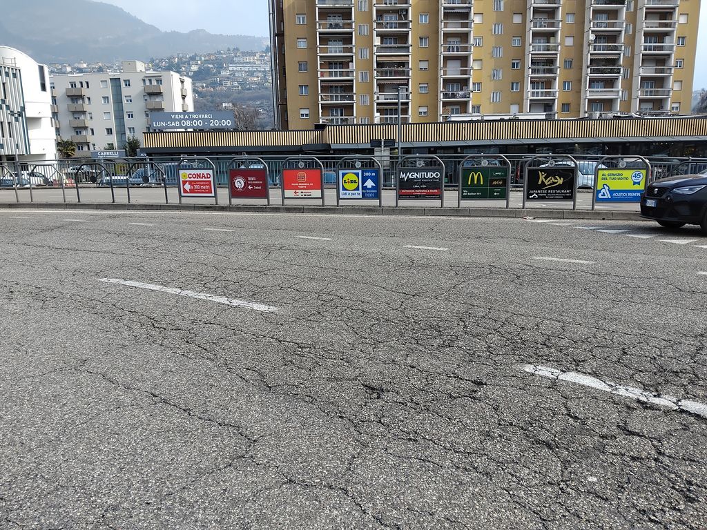 Impianto TRANSENNA a Trento, in zona Poli
